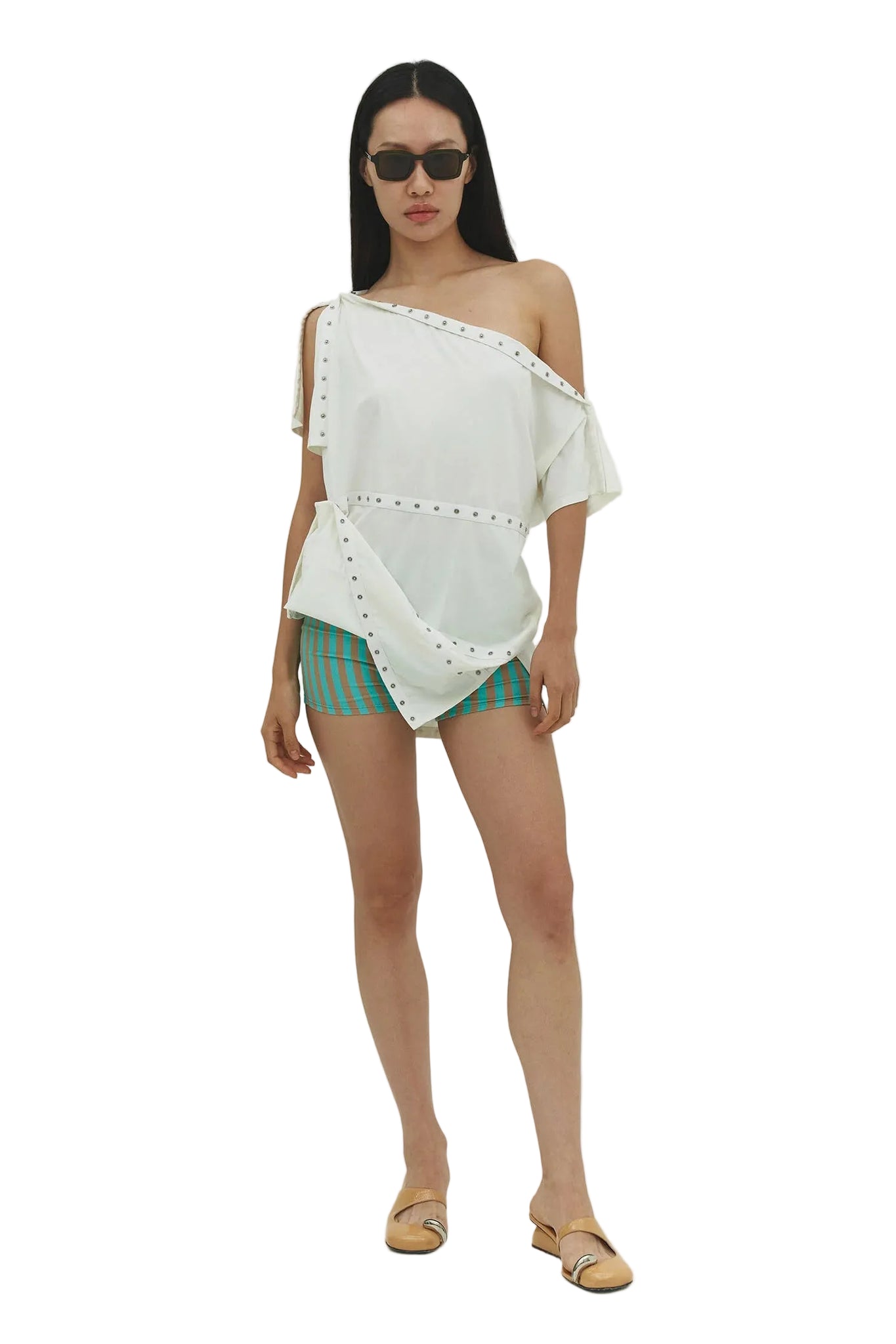 Find Me Now Lua Snap Multi-wear Dress/Top in Milk