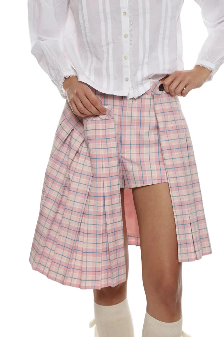 Sandy Liang Astra Skort in Pink Multi