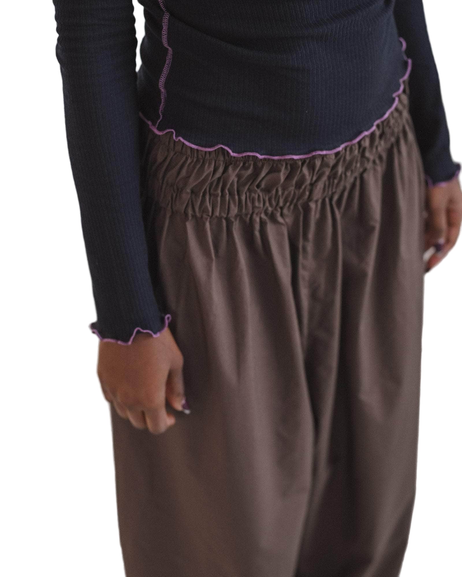 Baserange Tin Pants in Mara Brown