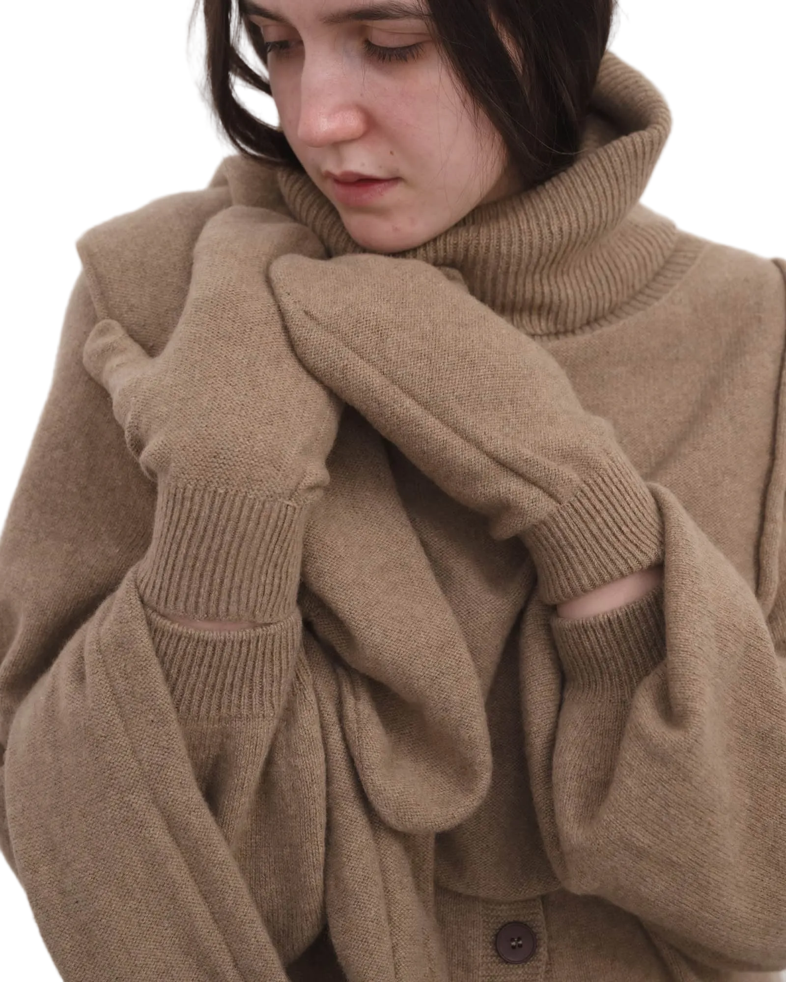 Basrange Enso Mittens in Rovere Brown