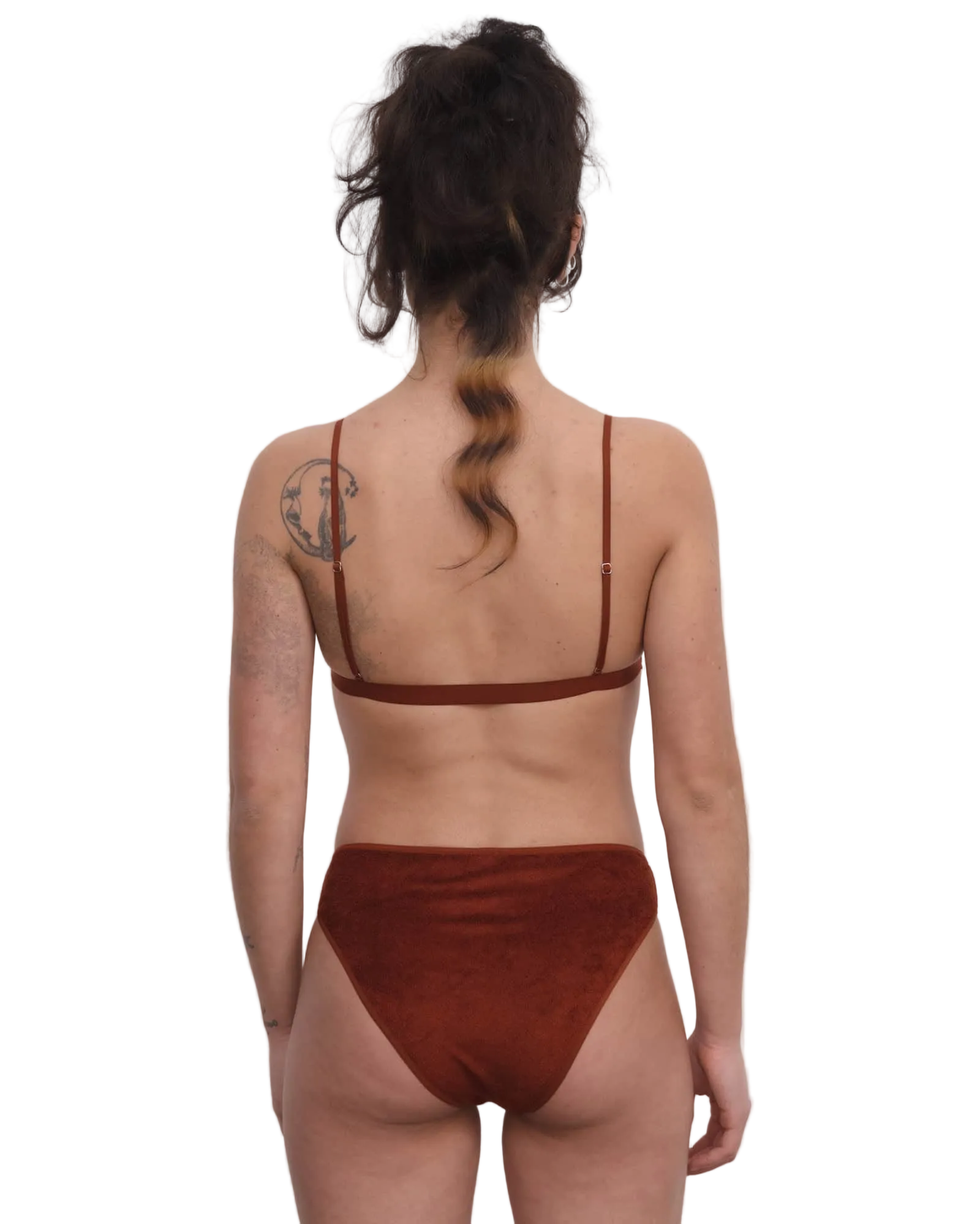 Baserange Mississippi Bra in Red Velour