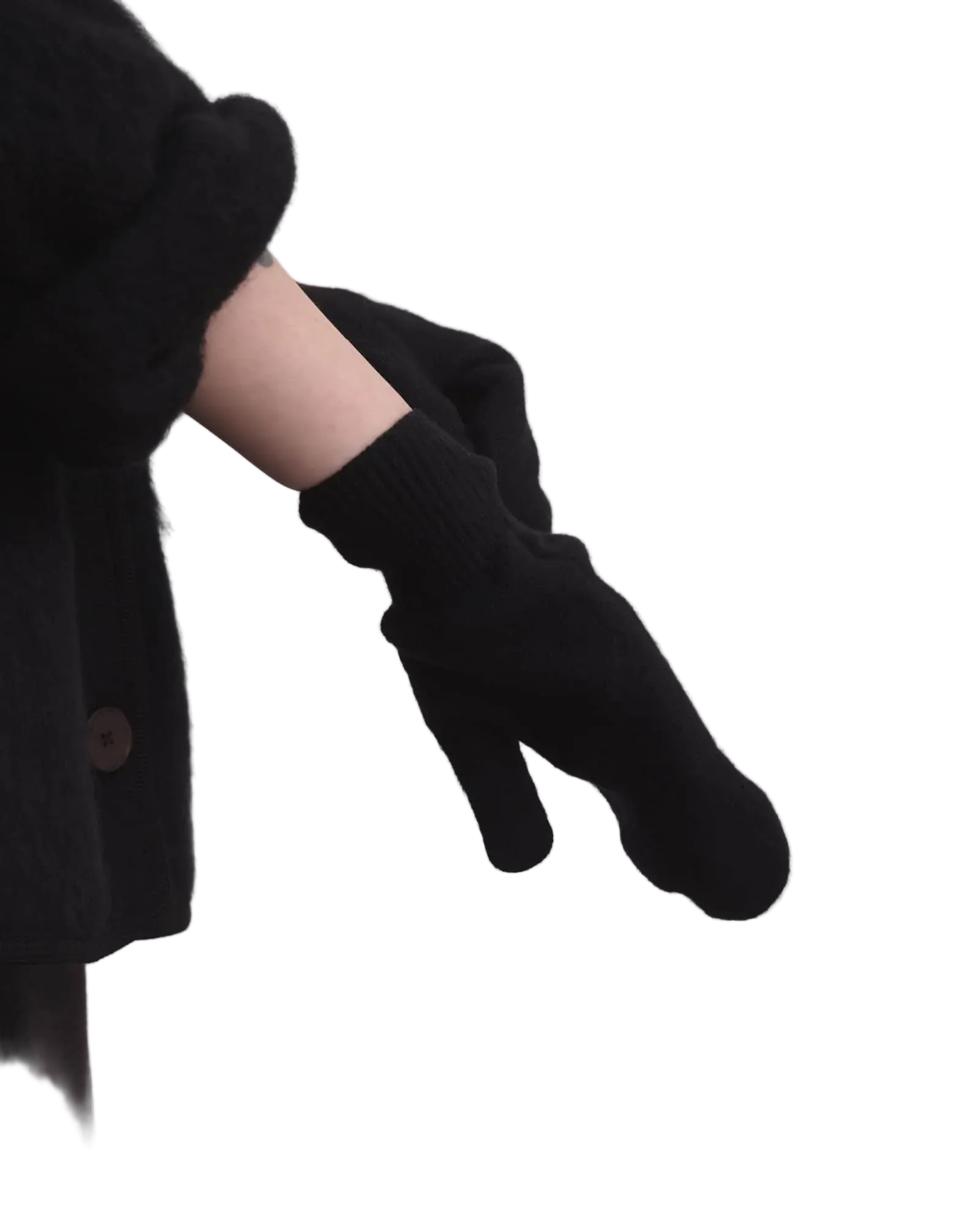 Basrange Enso Mittens in Black