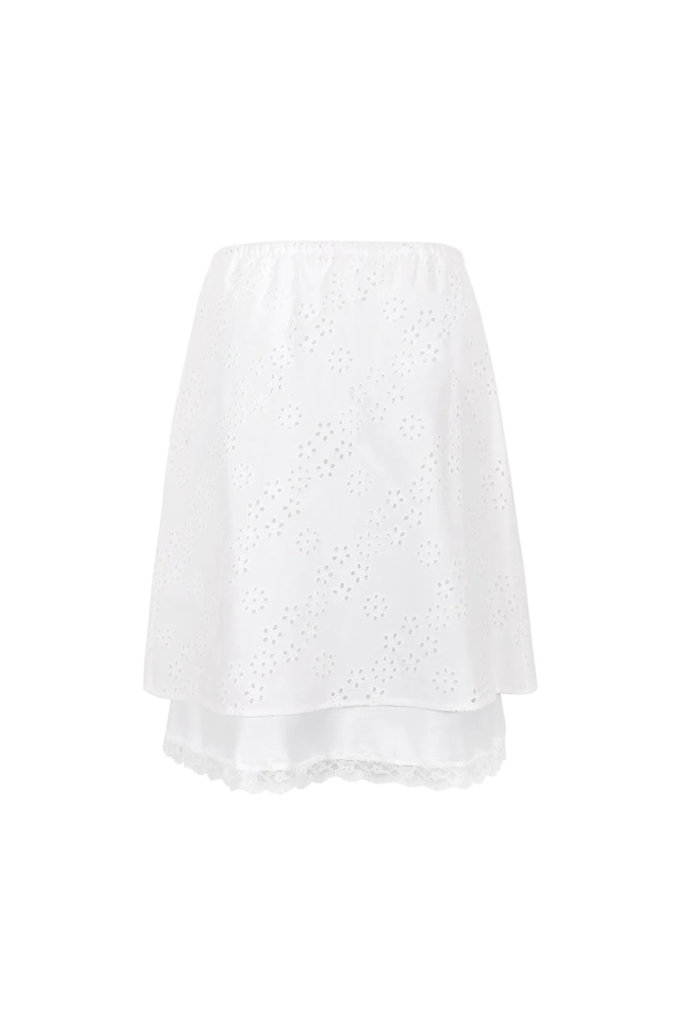 Sandy Liang Laffy Skirt in White