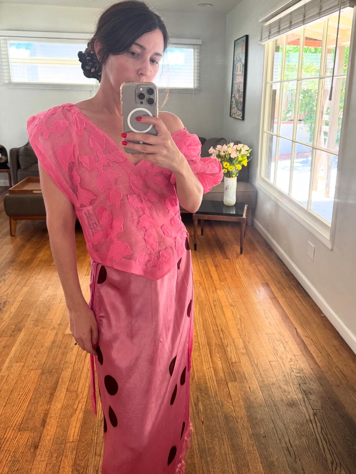 Tigra Tigra Rucha Top in Khadi Pink