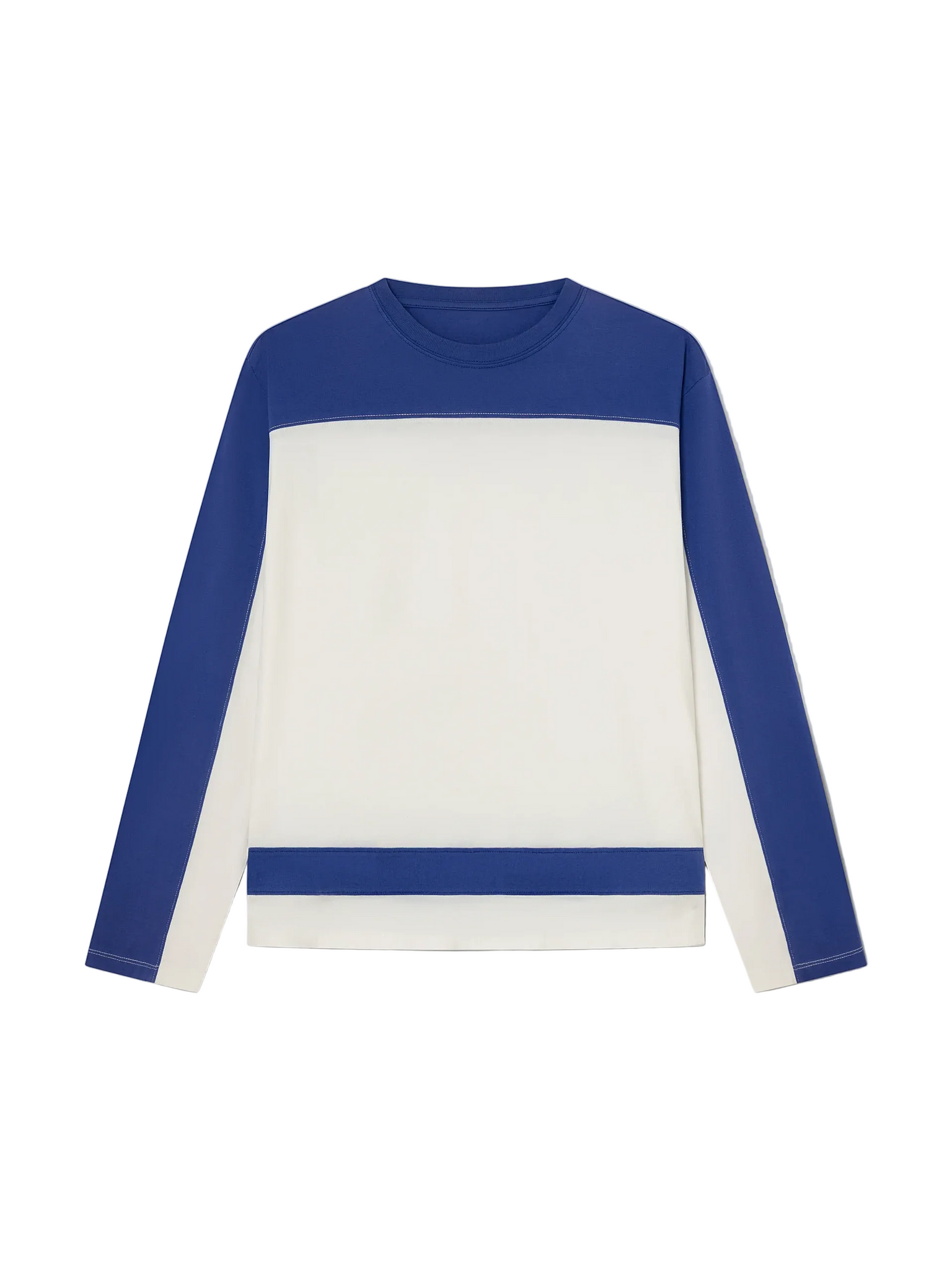 Gimaguas Dustin Long Sleeve T-shirt in White/Navy