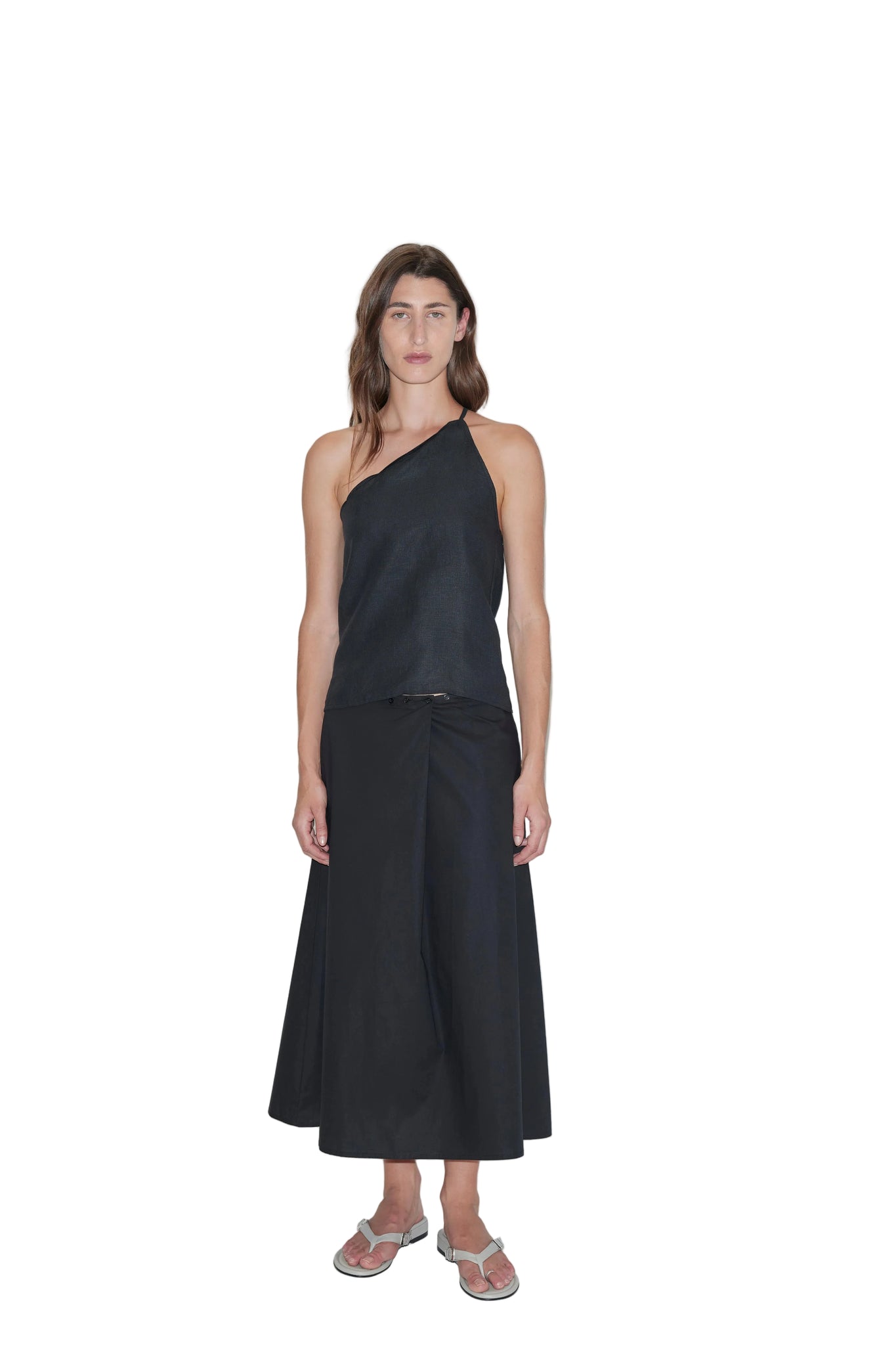 Deiji Studios Wrap Skirt in Black