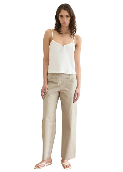 Deiji Studios Paneled Pant in Stone