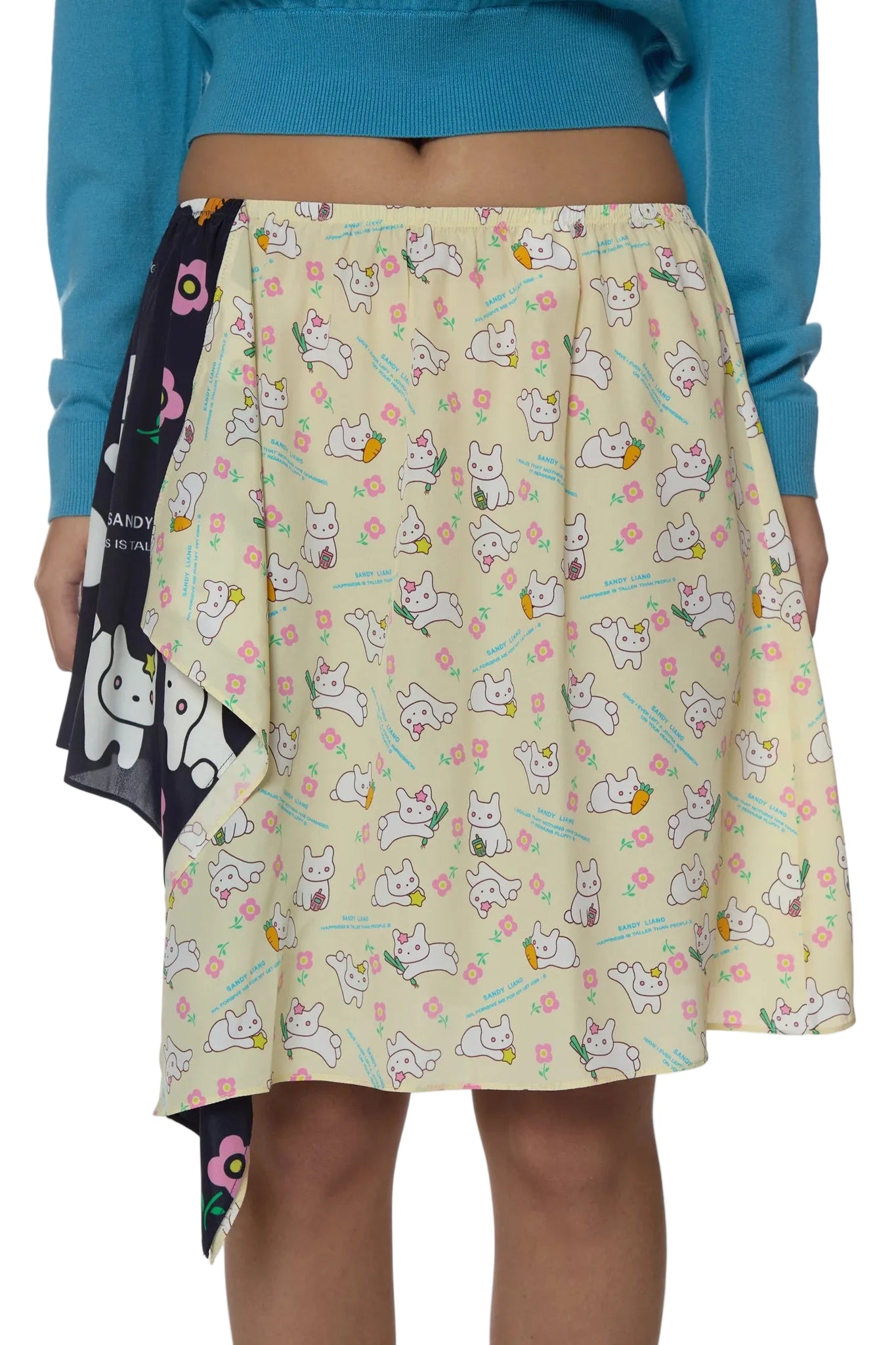 Sandy Liang Napkin Skirt in Yellow Multi