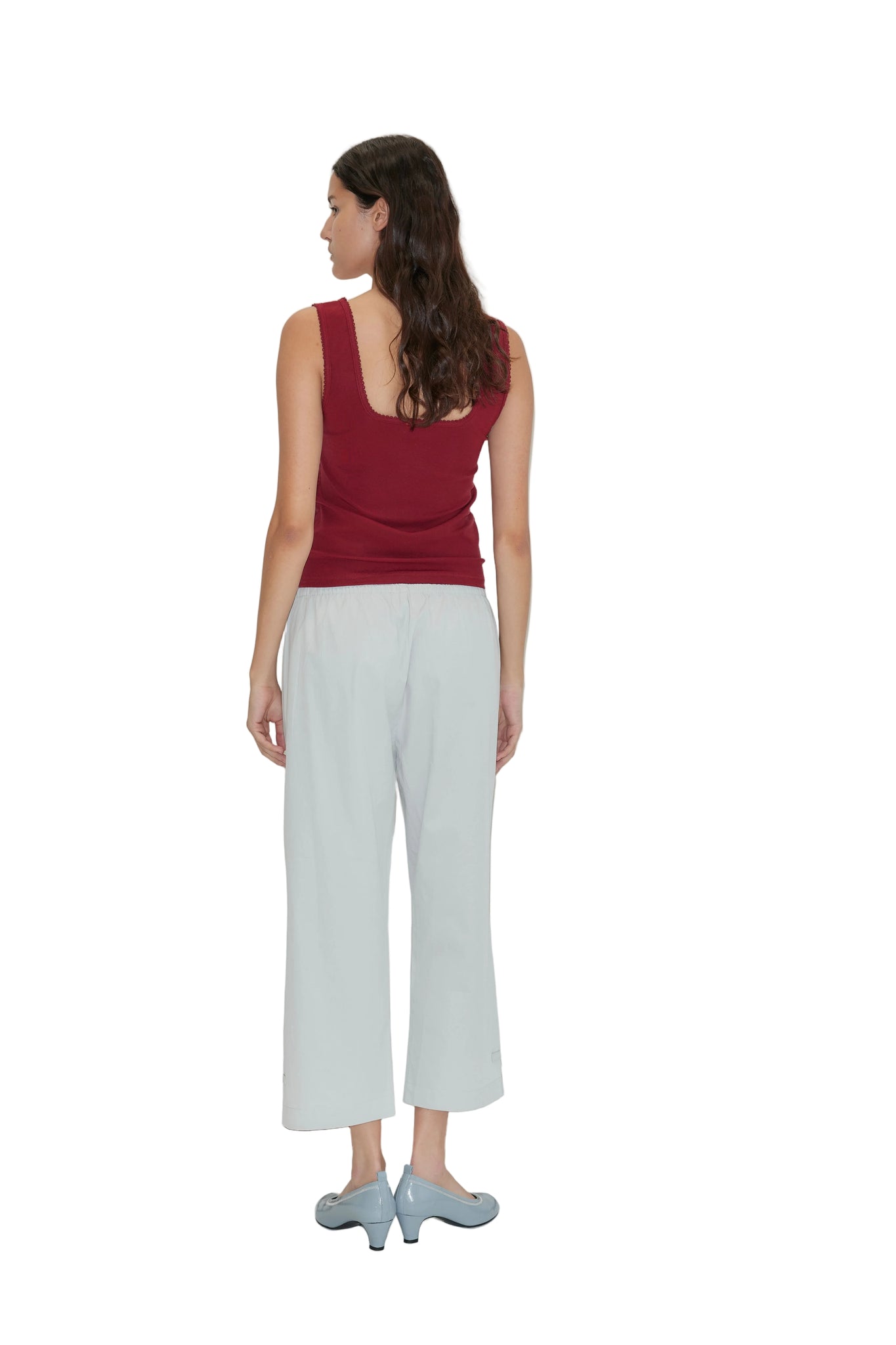 Deiji Studios Capri Pant in Baby Blue