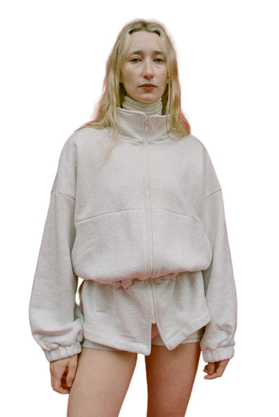 Gil Rodriguez Fleece City Jacket in Ash Grey