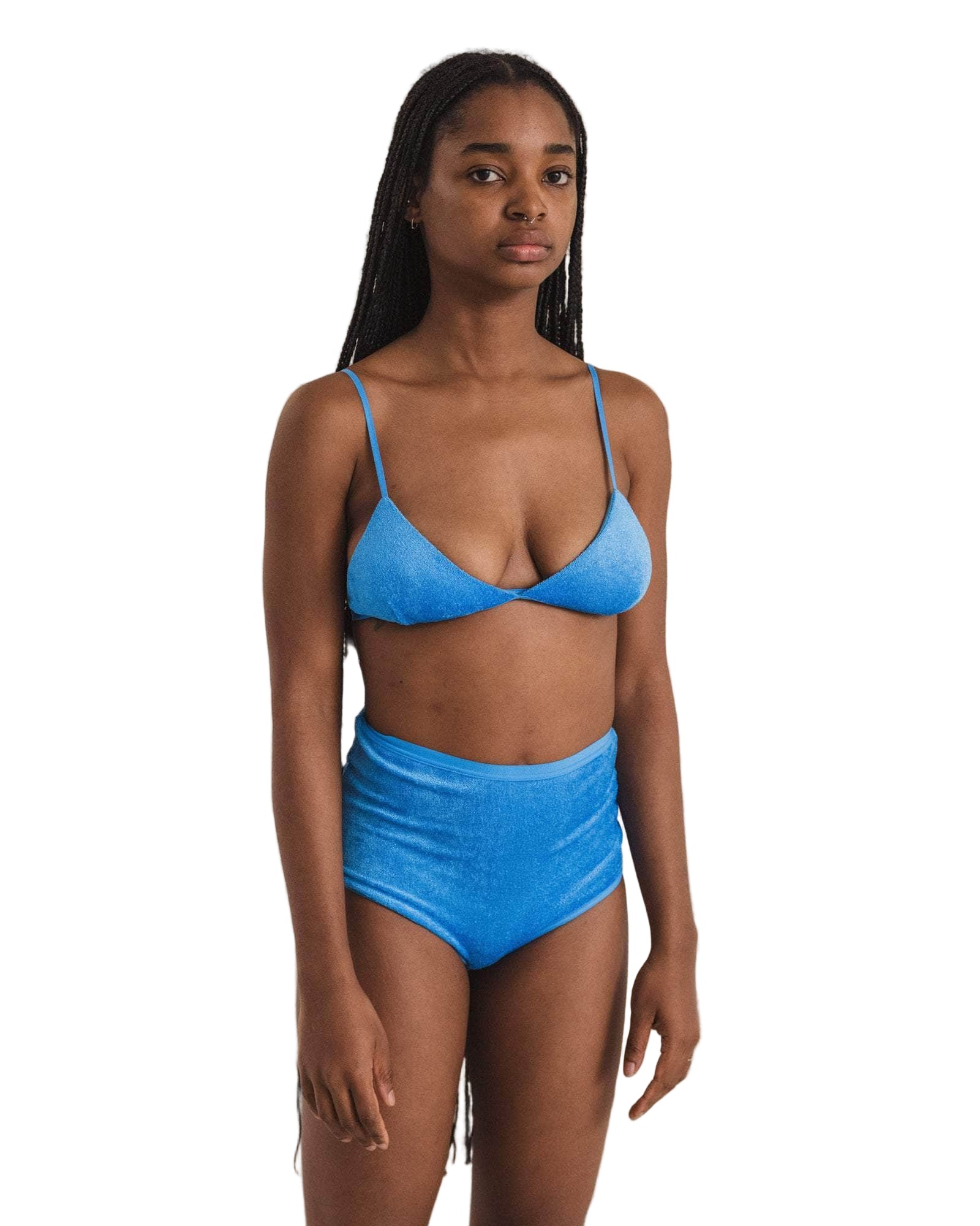 Baserange Highwaist Bell Underwear in Zinn Blue