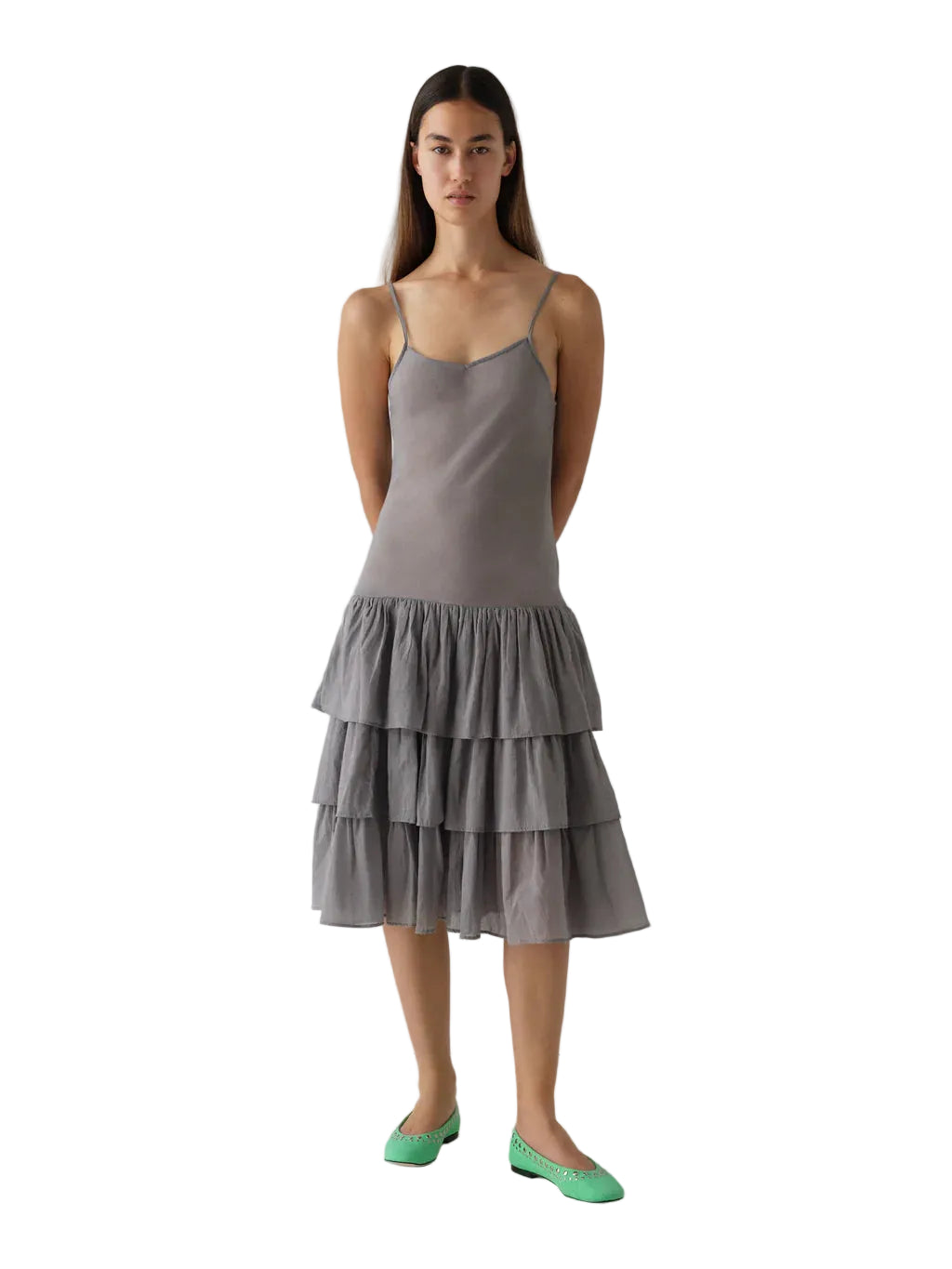 Gimaguas Joan Midi Dress in Grey