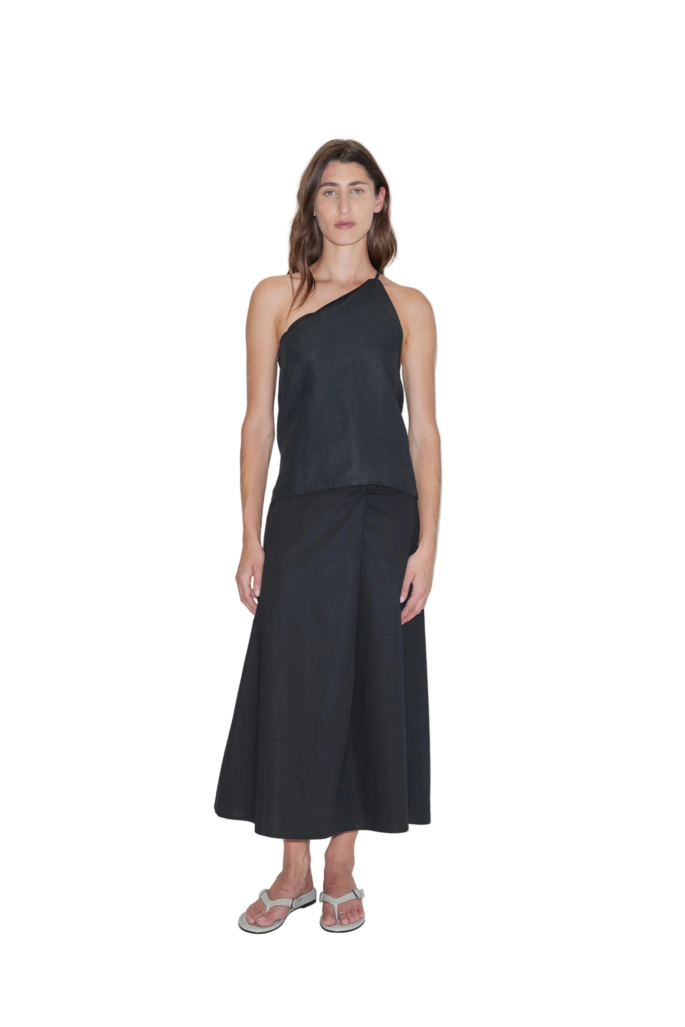 Deiji Studios Wrap Skirt in Black