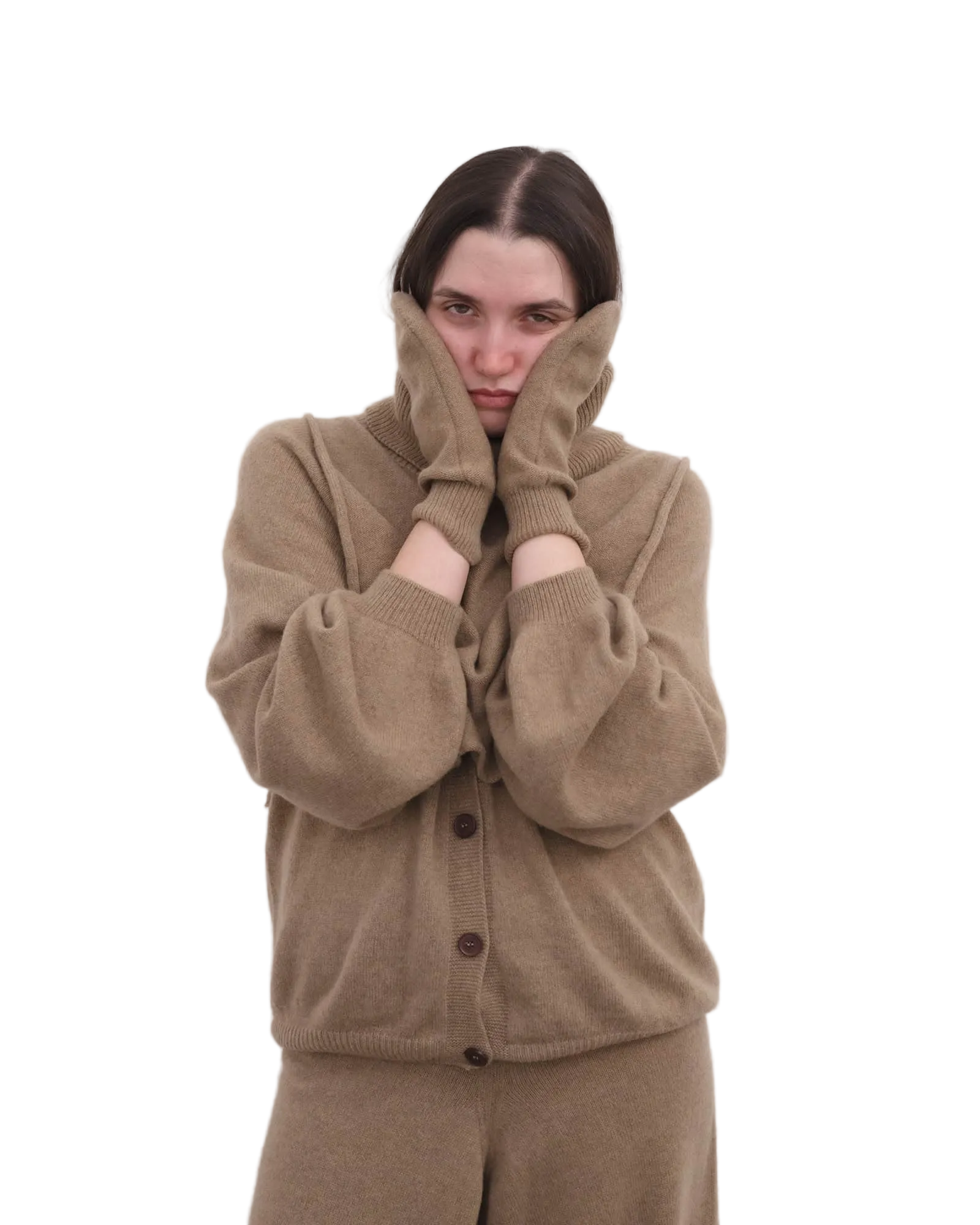 Basrange Enso Mittens in Rovere Brown