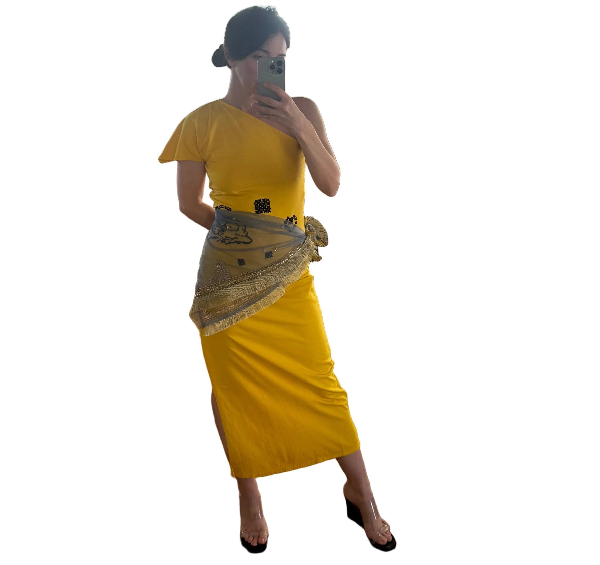 Tigra Tigra Kasab Net Scarf in Blue