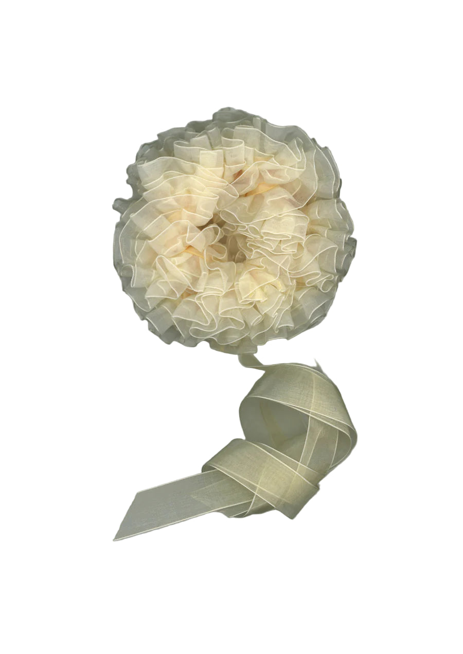 Merrma Earth Pleated Ruffle Scrunchie in Nomura