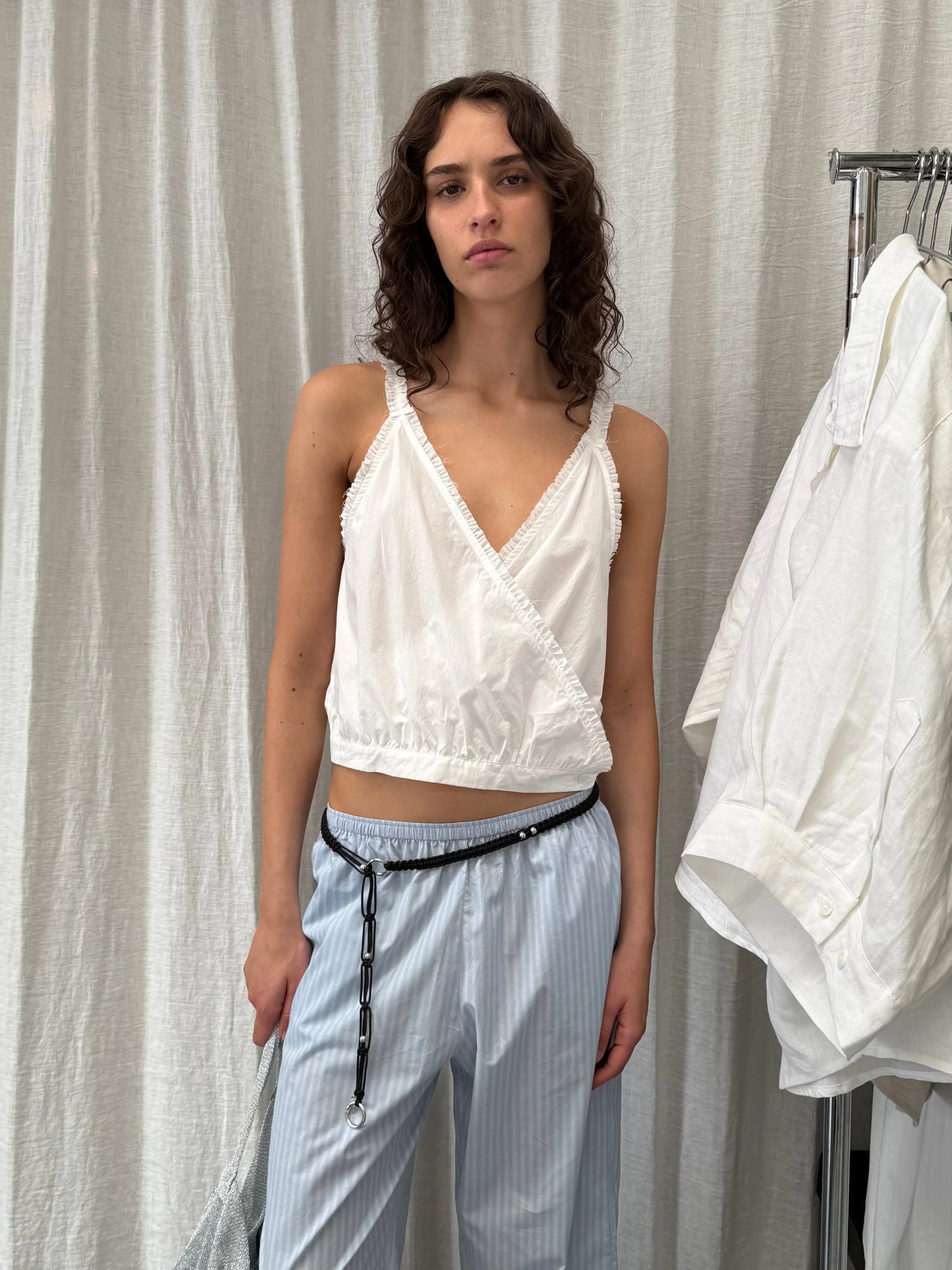 Deiji Studios Overlie Top in White