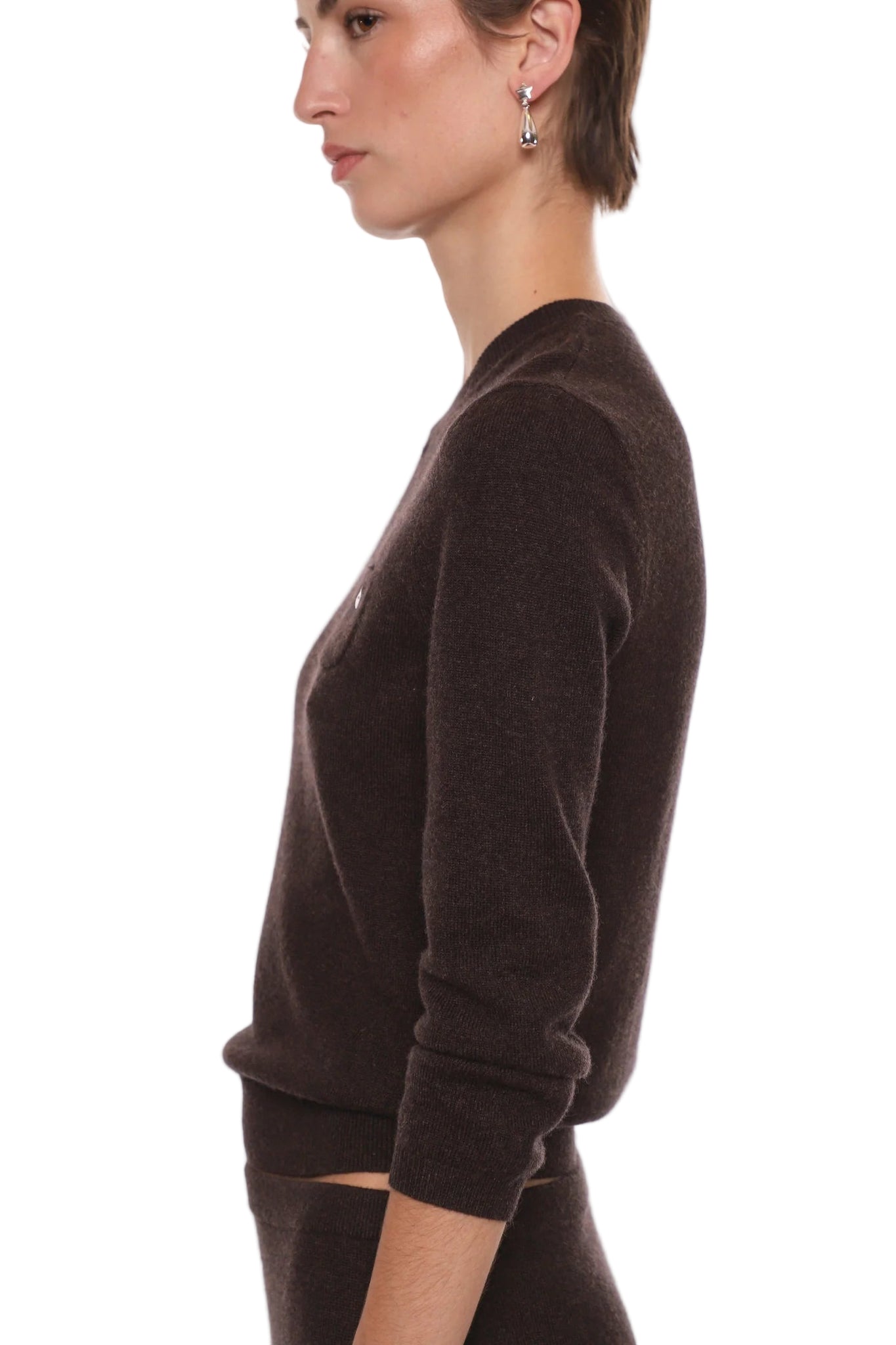 Sandy Liang Bisky Sweater in Brown