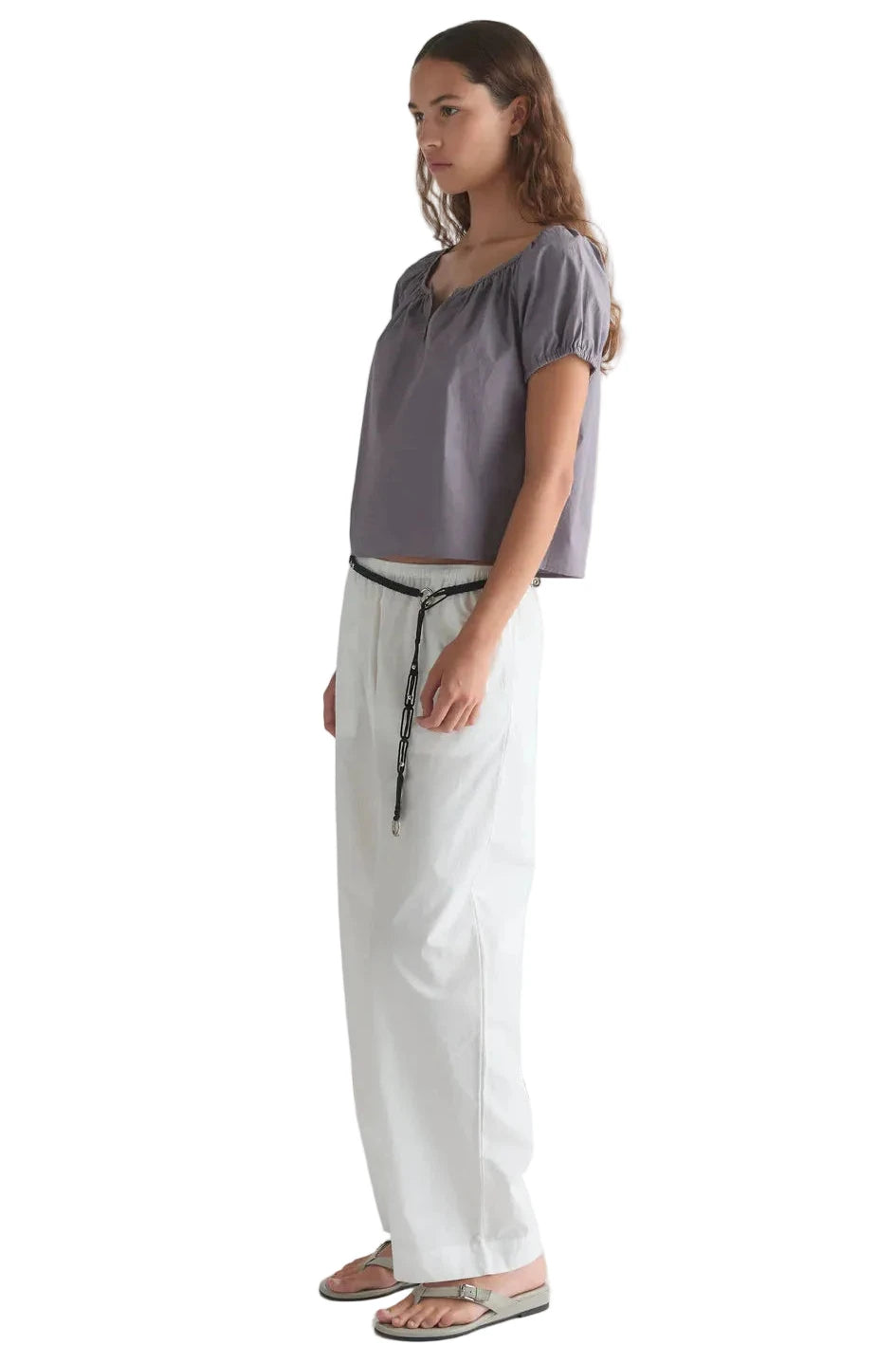 Deiji Studios Poplin Shirt in Currant
