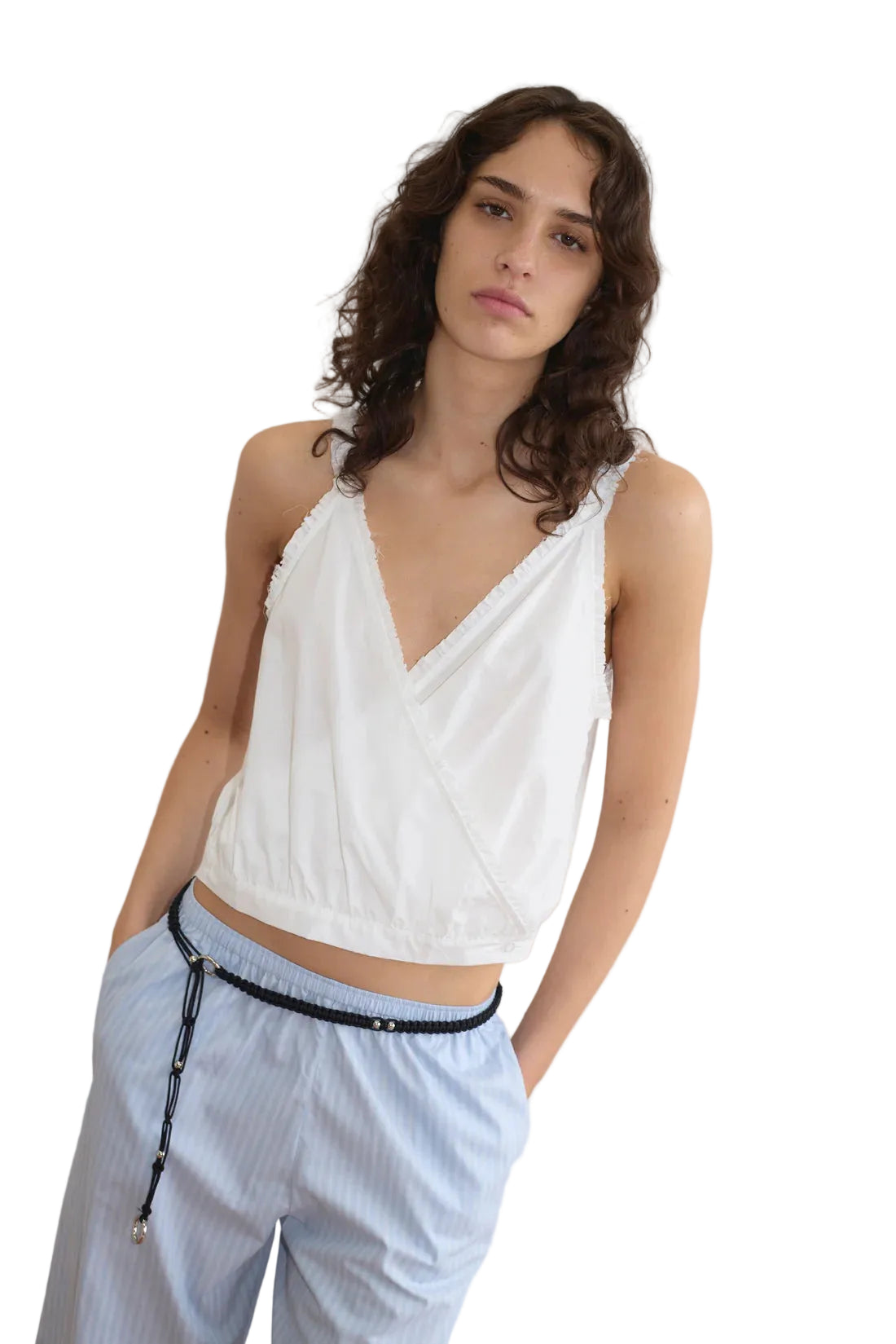 Deiji Studios Overlie Top in White