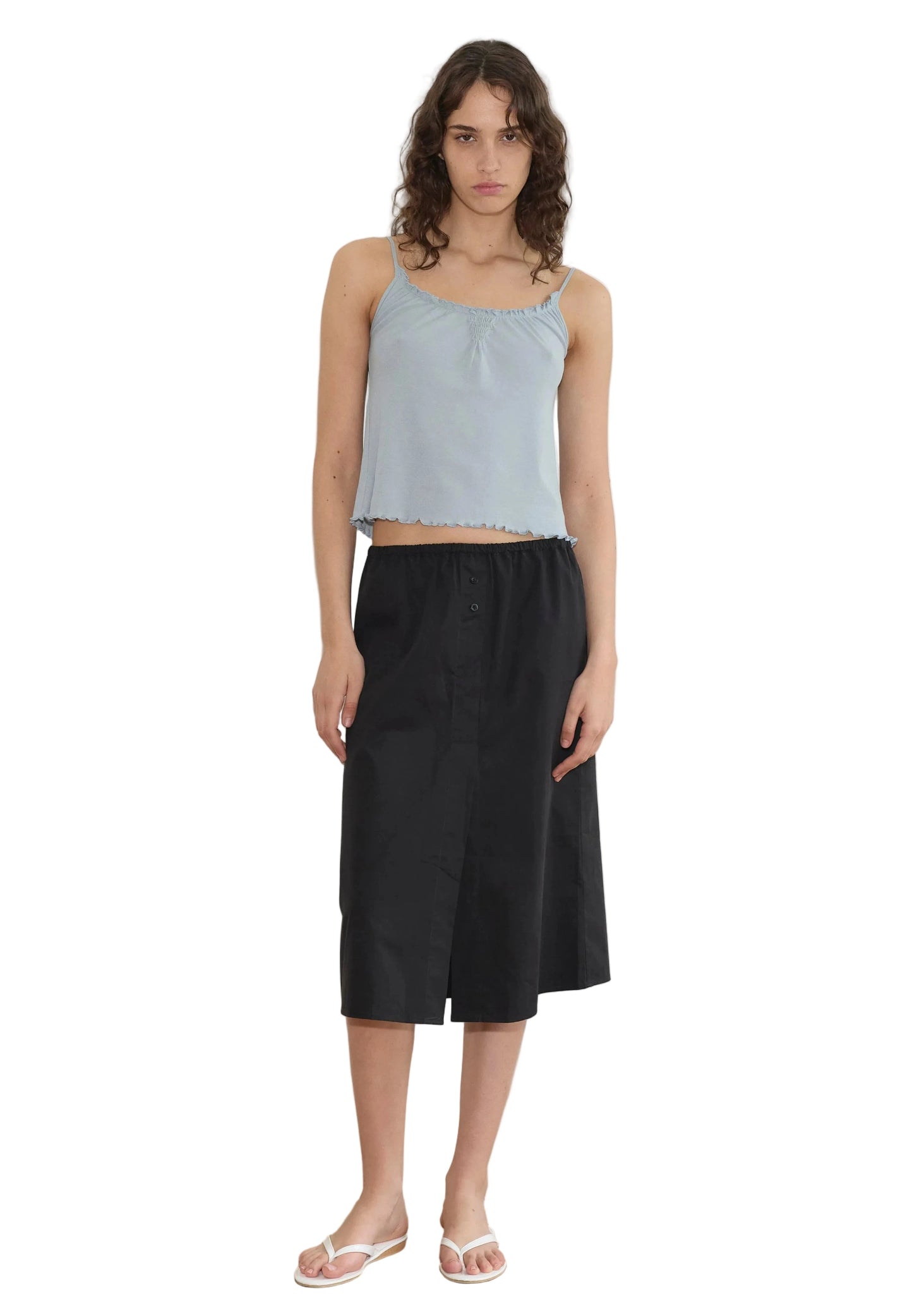 Deiji Studios Overlap Skirt in Black