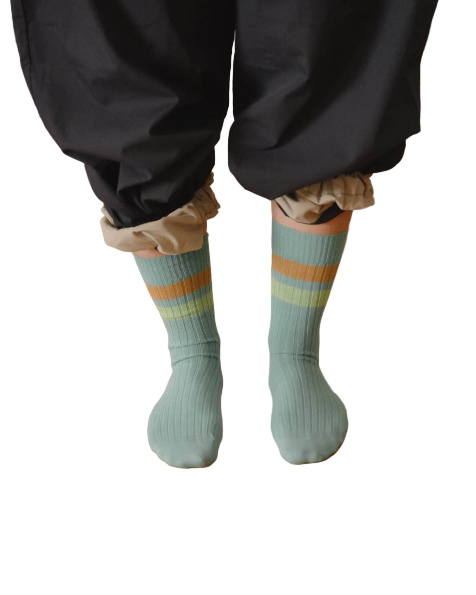 Baserange Race Overankle Socks in Orbit Green