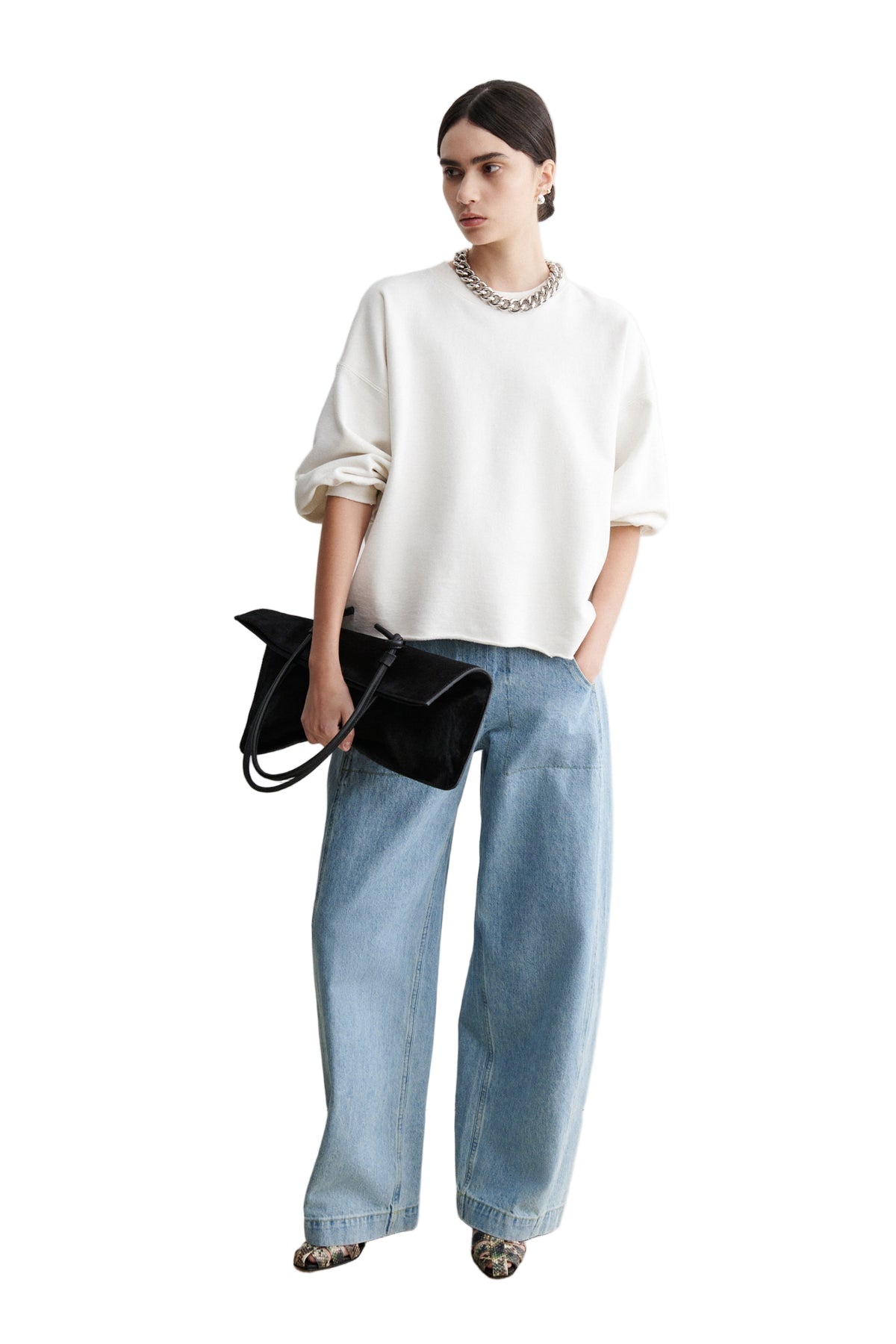 Rachel Comey Fond Sweatshirt in Dirty White