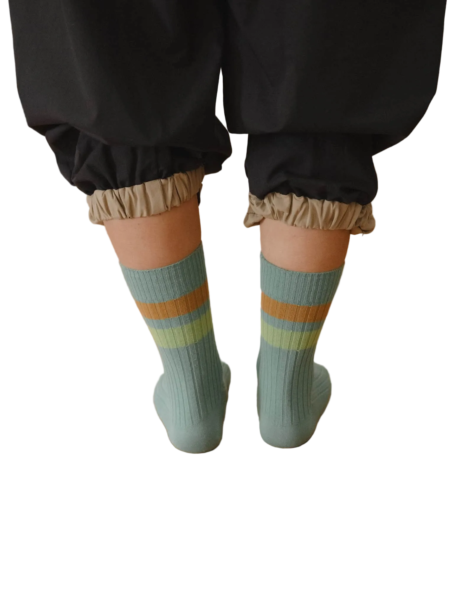 Baserange Race Overankle Socks in Orbit Green