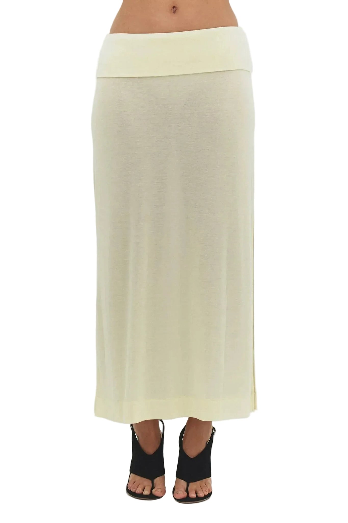 Find Me Now Sori Maxi Skirt in Butter