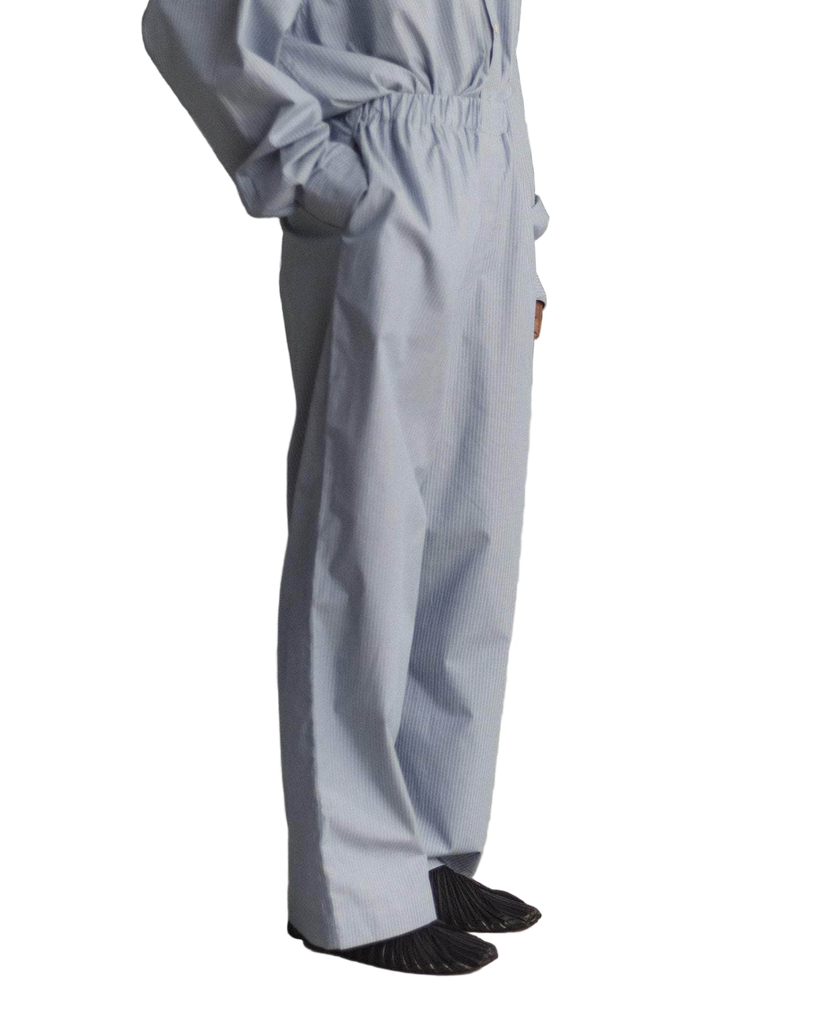 Baserange Claude Pants in Blue Stripe