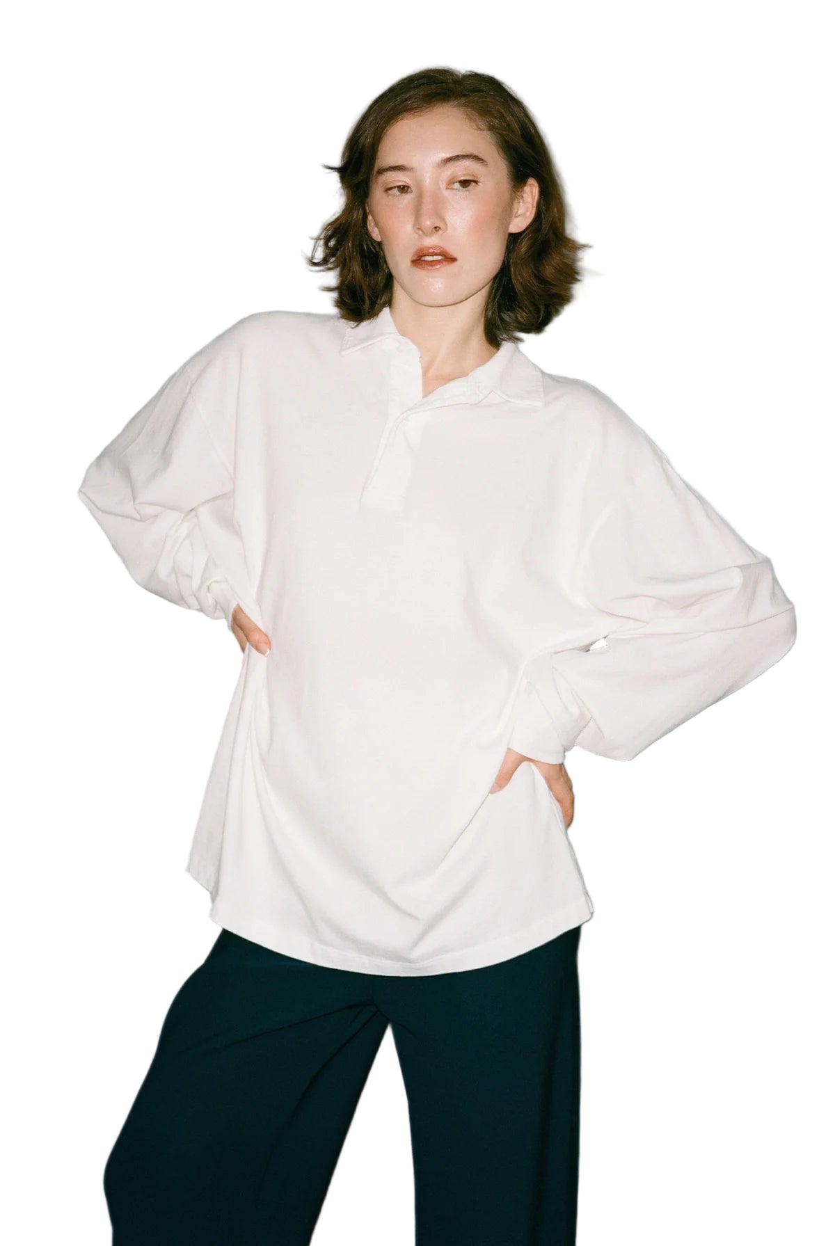 Gil Rodriguez Lauren Collared Shirt in White