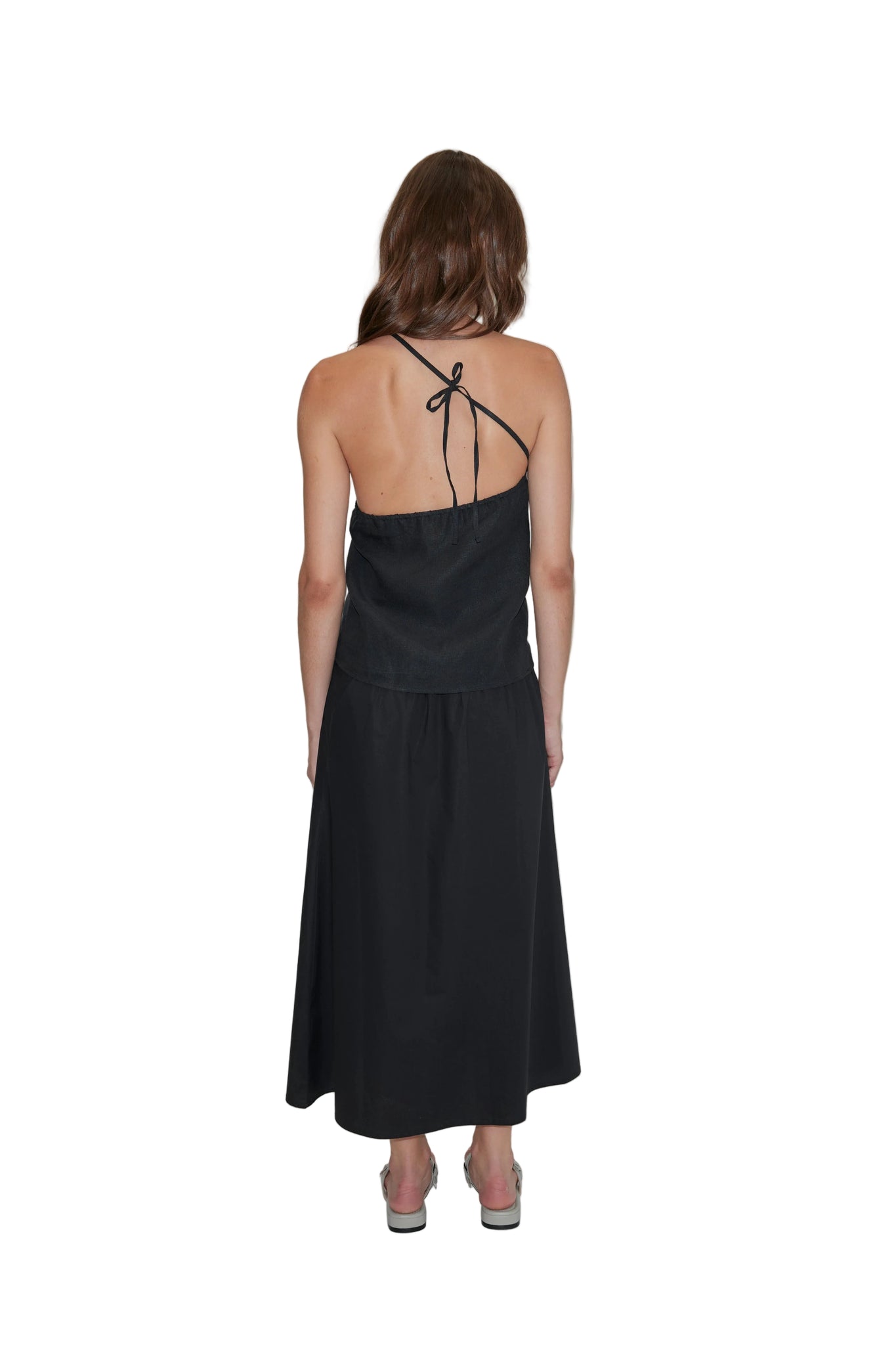Deiji Studios Wrap Skirt in Black