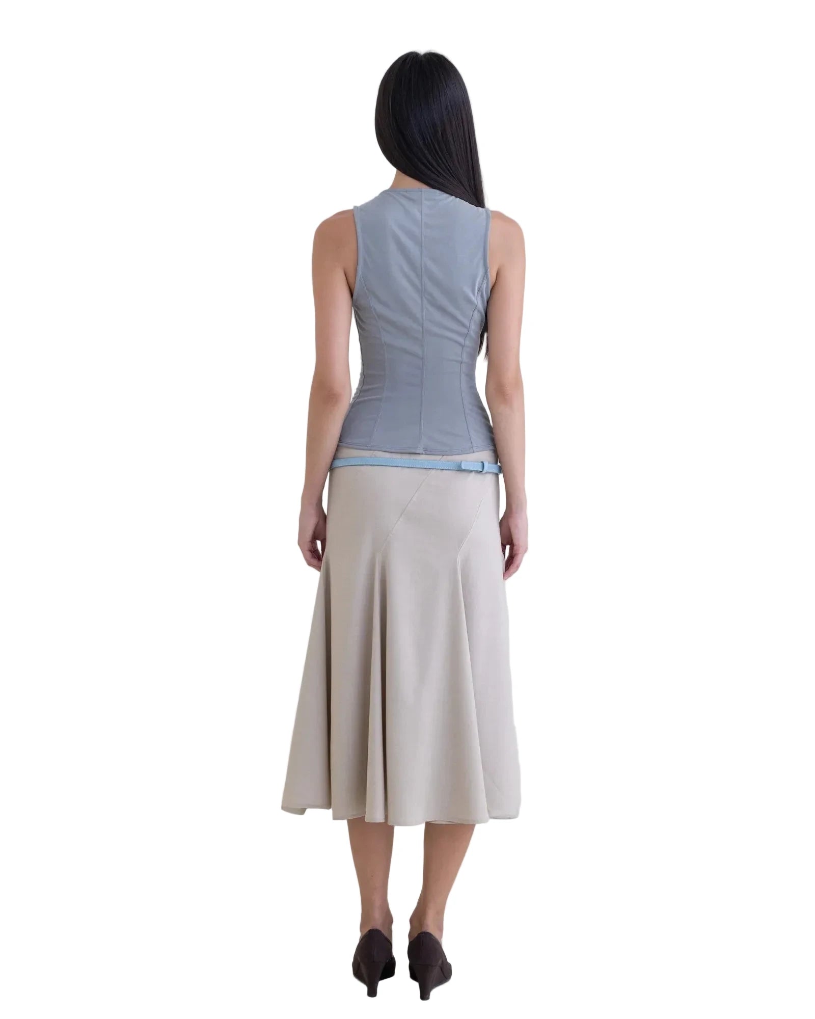 Belle Anna Ring Belt in Sky