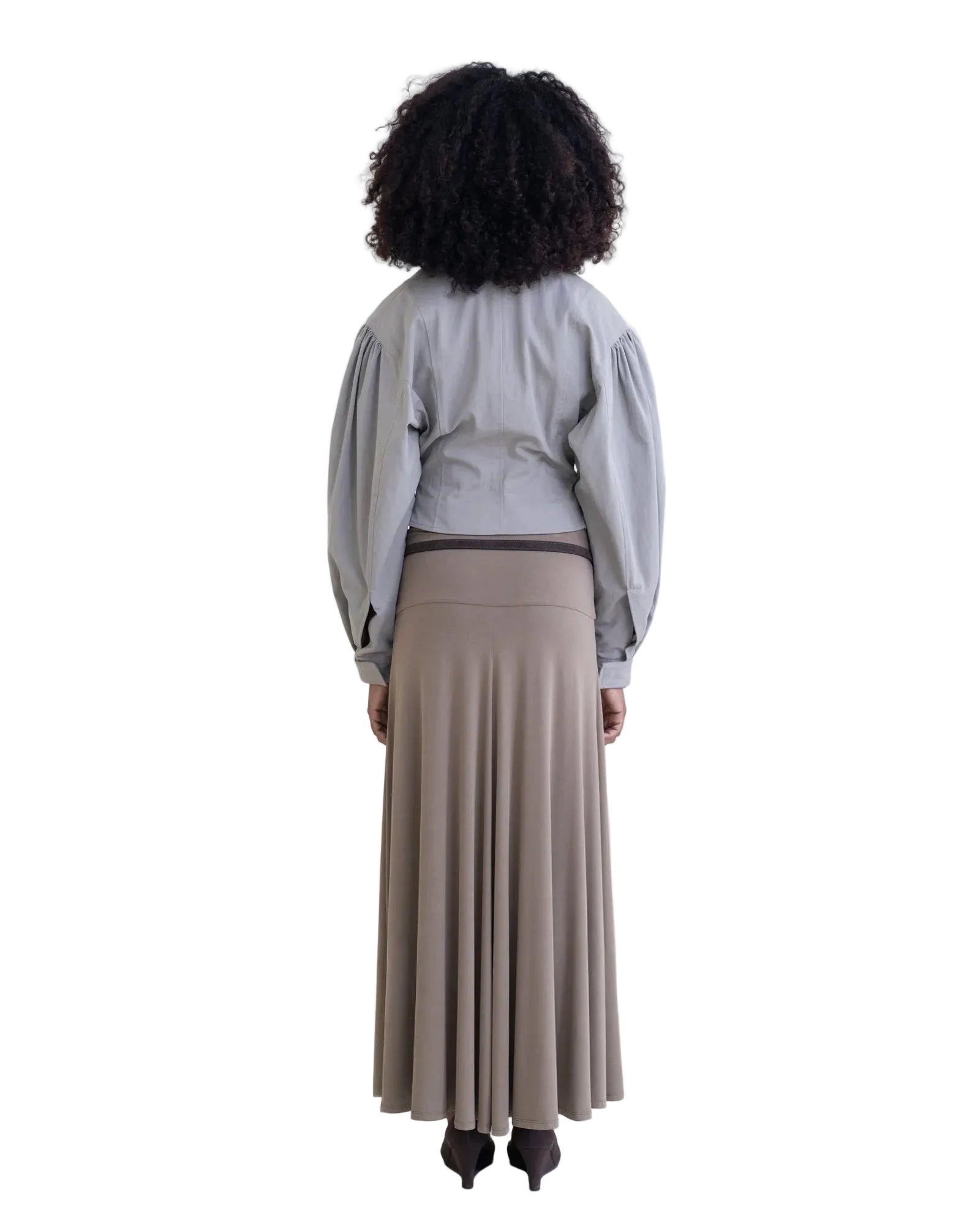 Belle Anna Ring Belt in Dark Brown
