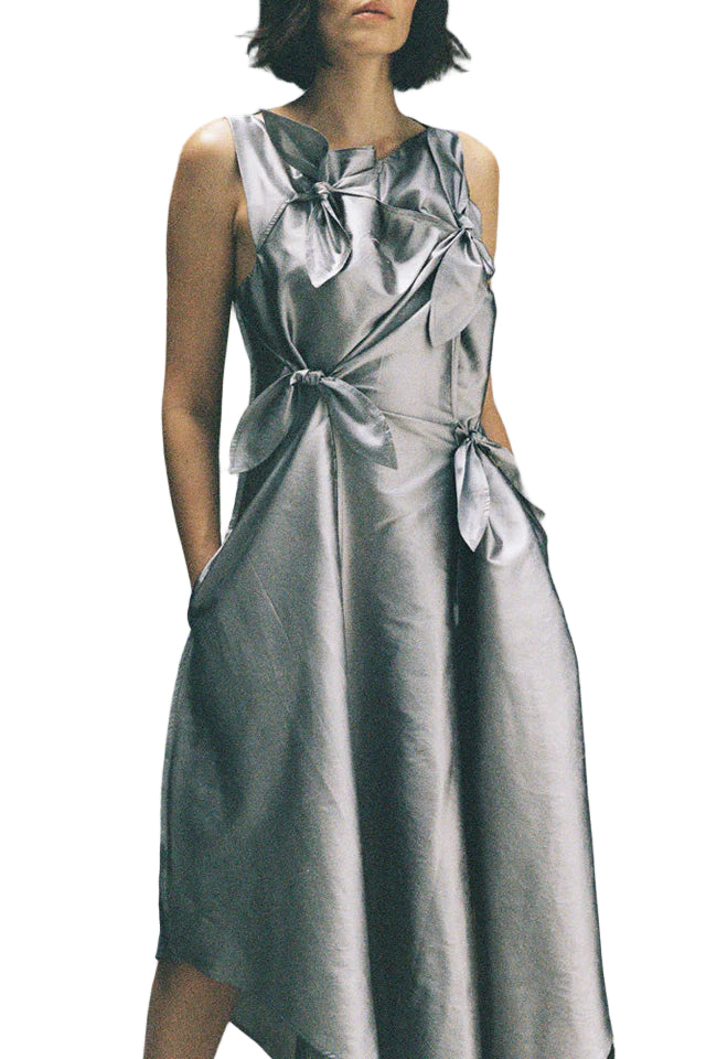 Chelsea Mak Tabea Dress in Lavender Taffeta