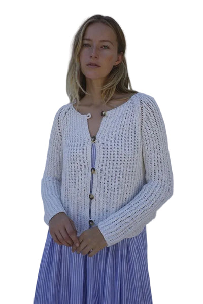 Emma Rothkopf Cleo Cardigan in Salt