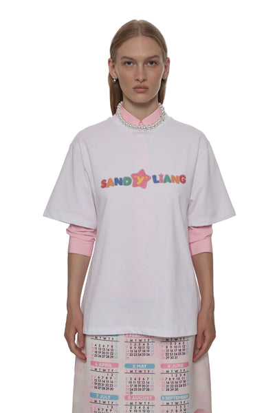 Sandy Liang Toy Tee in White