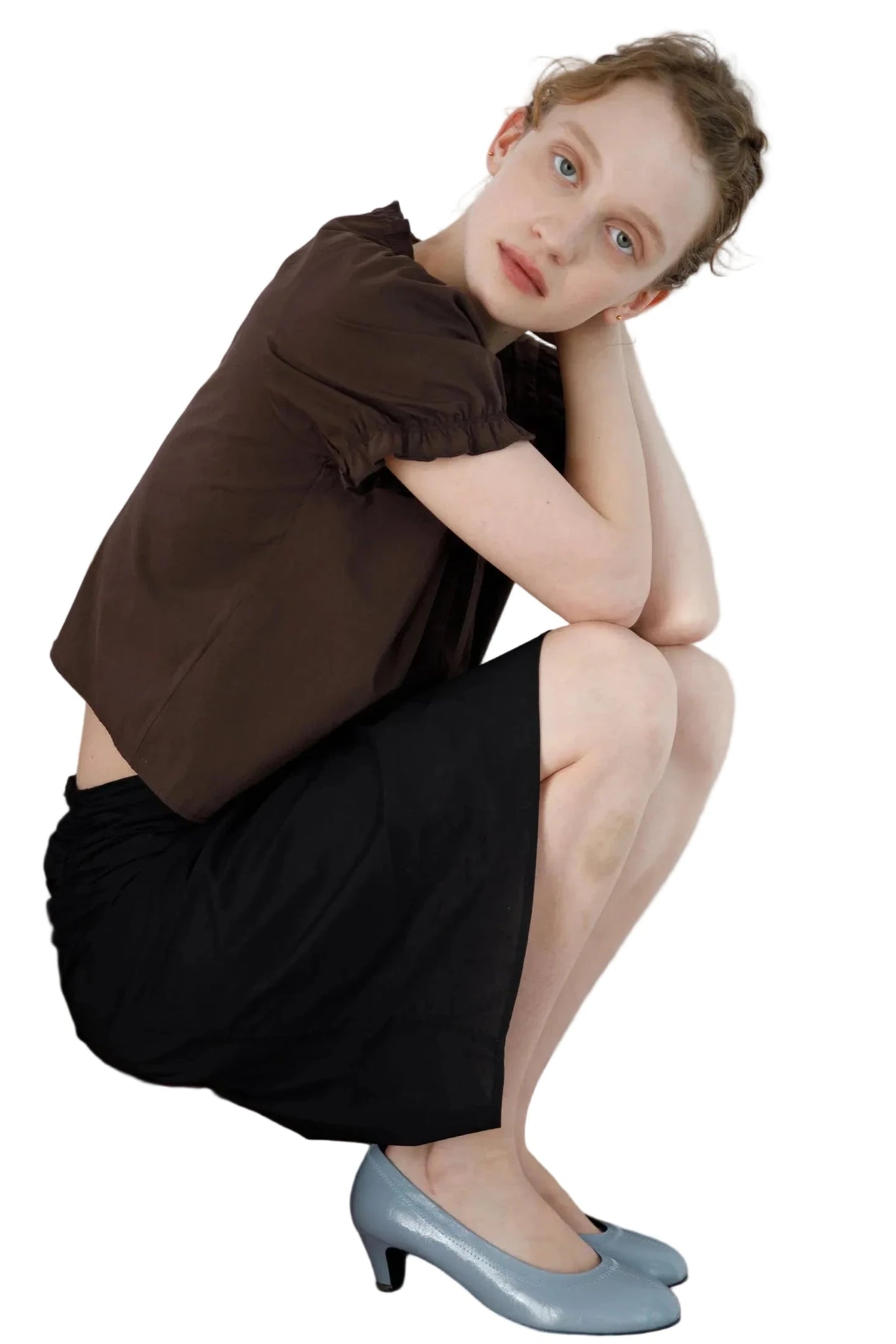 Deiji Studios Scarf Midi Skirt in Black