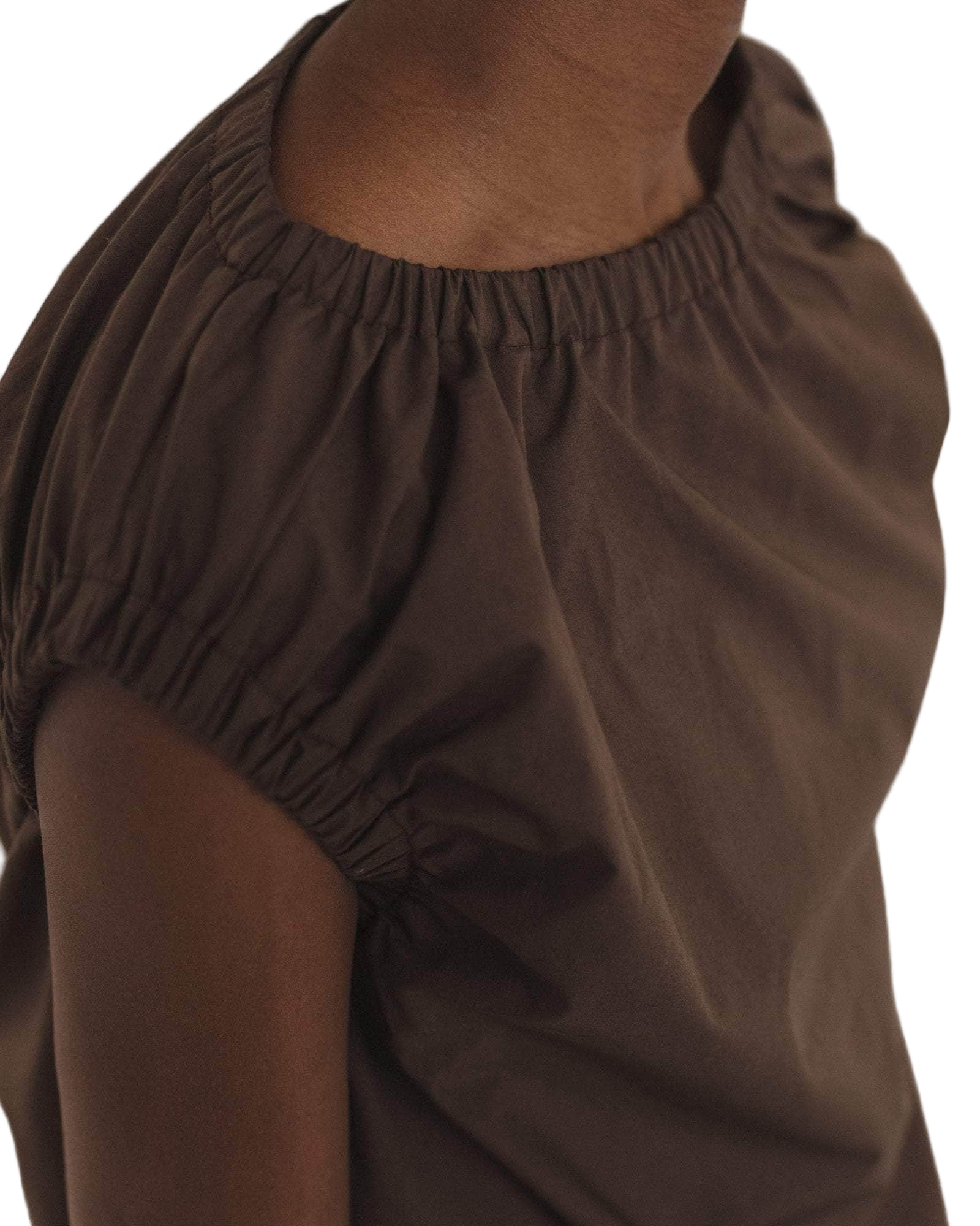 Baserange Mia Dress in Mara Brown