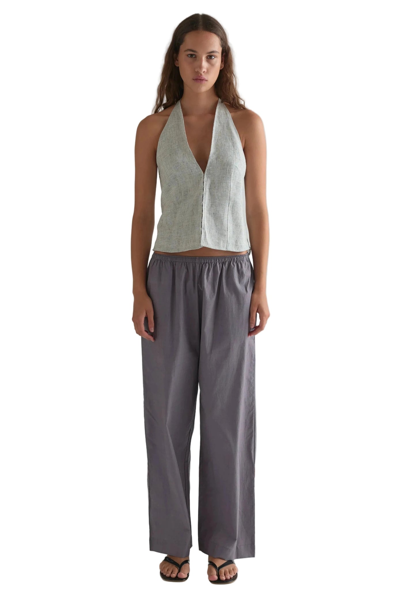 Deiji Studios Ease Trouser in Currant