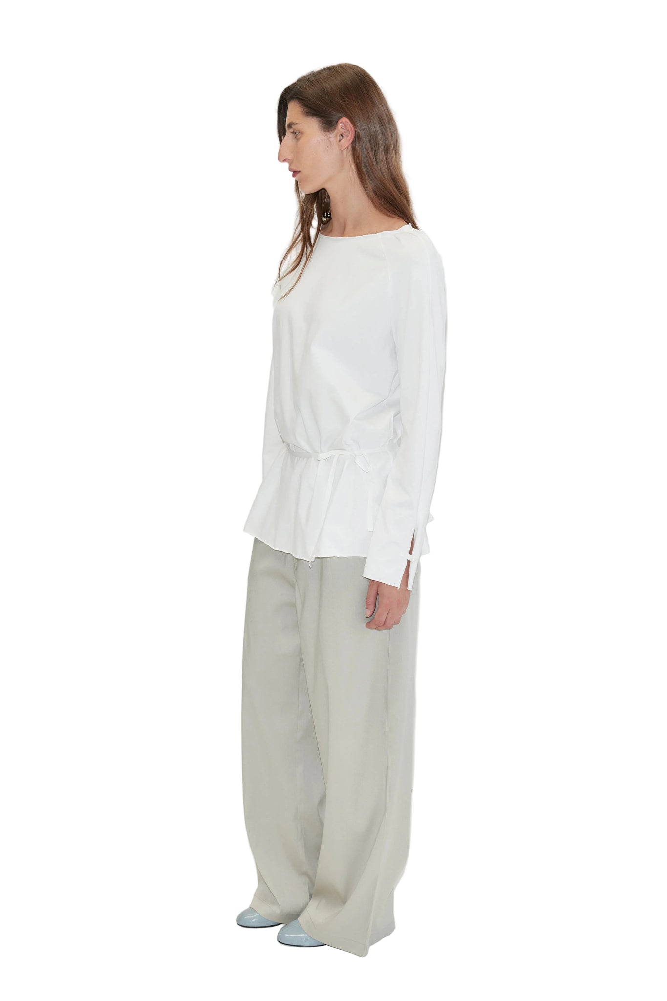 Deiji Studios Wided Long Sleeve in White