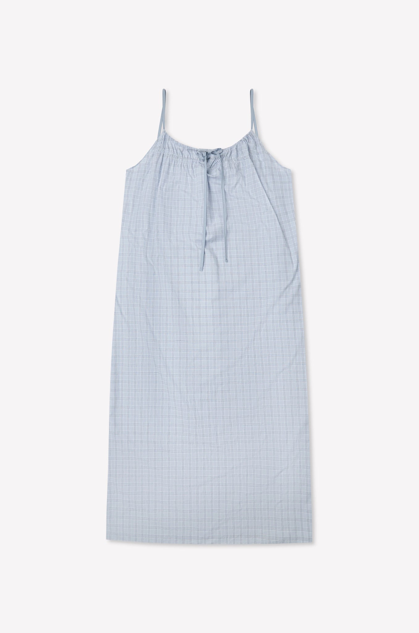 Deiji Studios Light Maxi Dress in Powder Check