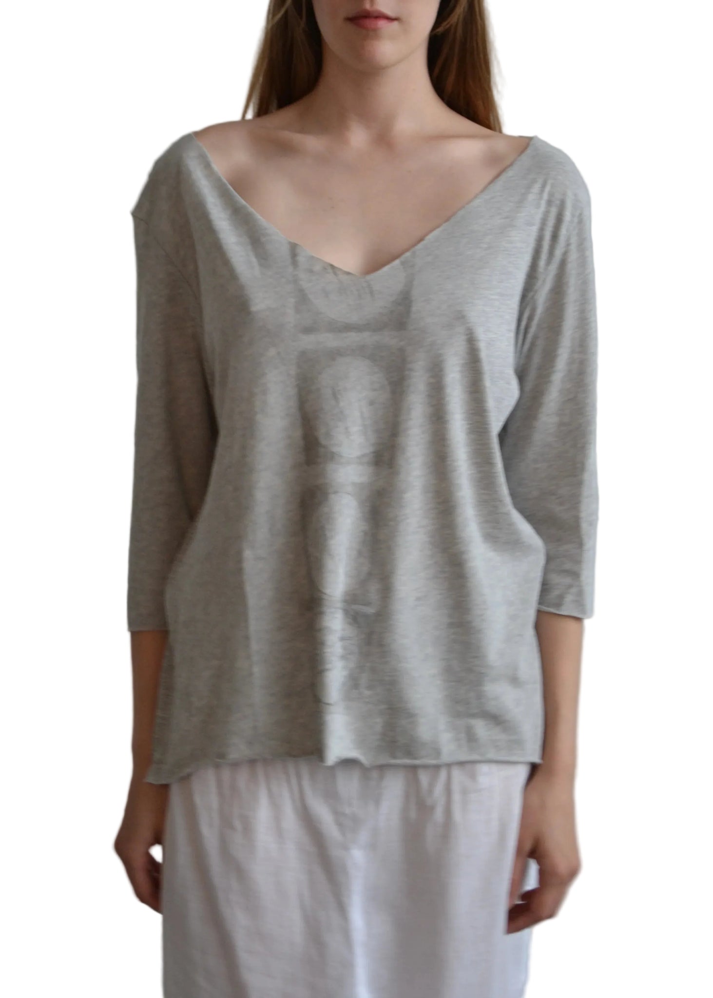 Everyone's Mother Moon 3/4 Length Tee in Smoke
