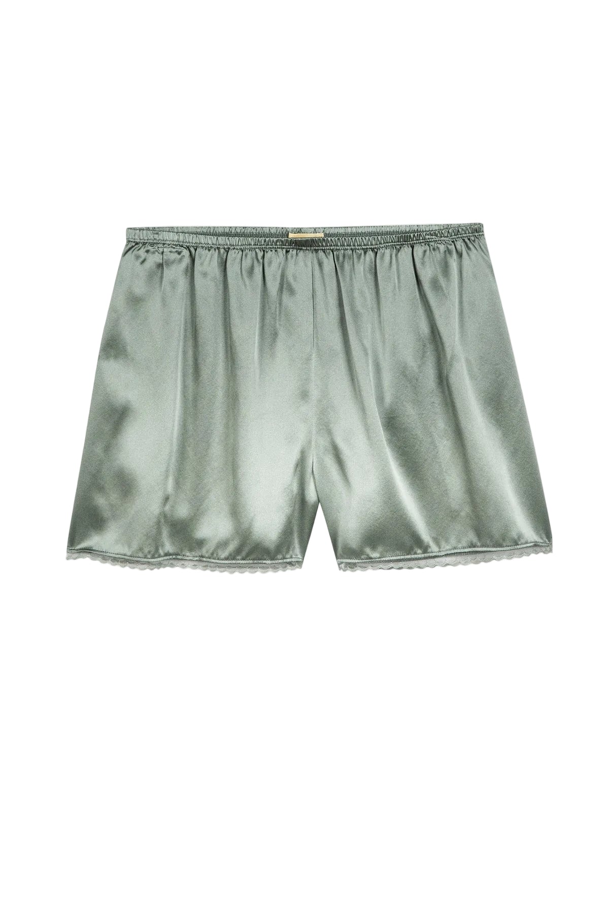 DONNI. Silk Lace Tap Short in Dill