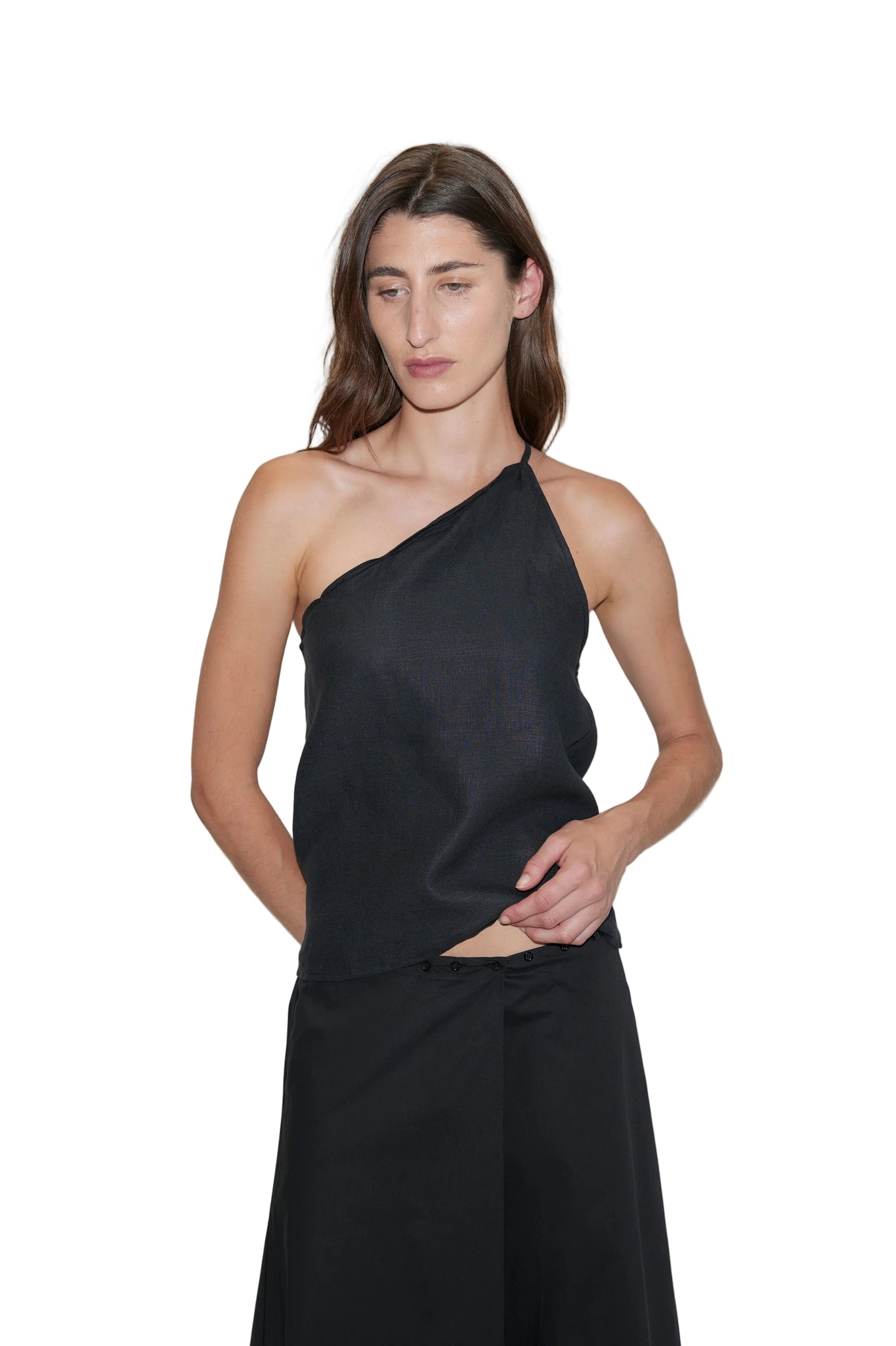 Deiji Studios Wrap Skirt in Black