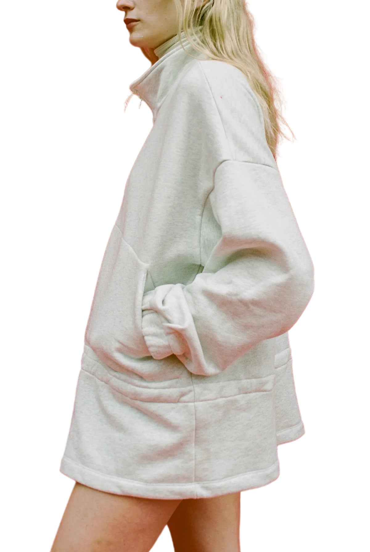 Gil Rodriguez Fleece City Jacket in Ash Grey