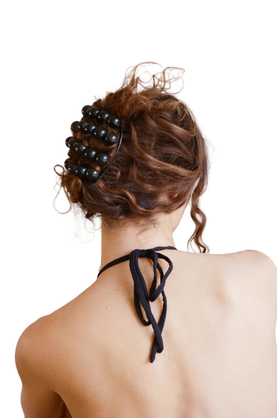 Merrma Earth Jarina Beaded Claw Comb in Black