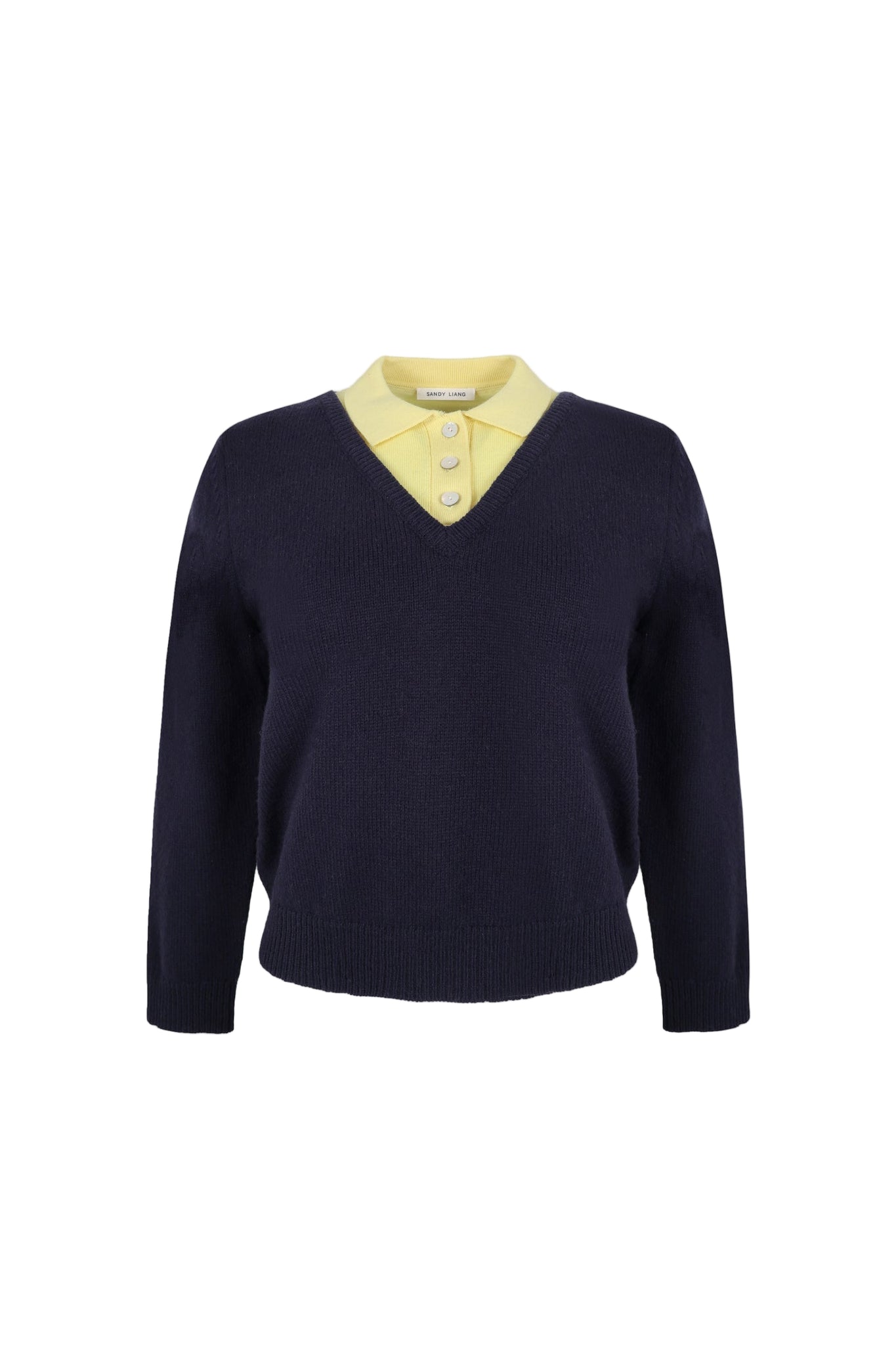 Sandy Liang Wesley Sweater in Navy