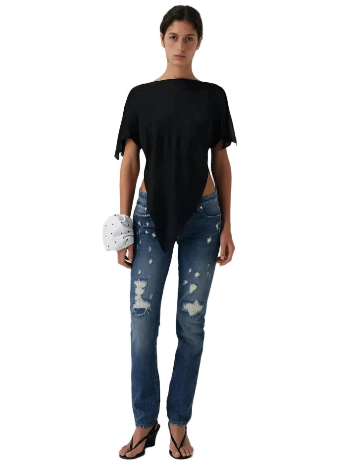 Gimaguas Sandal Wedge in Black