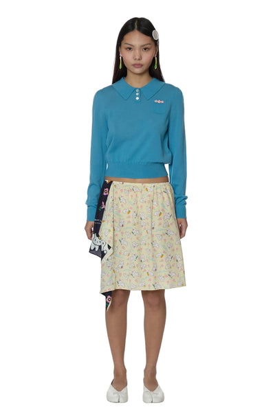 Sandy Liang Napkin Skirt in Yellow Multi